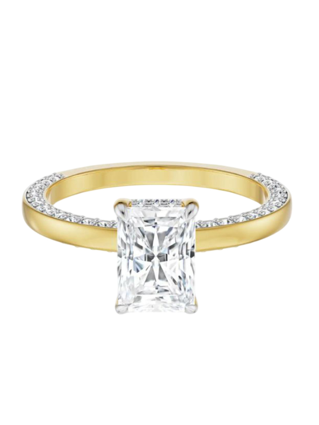 Emori Radiant Solitaire Engagement Lab Diamond in 14KT Gold Ring