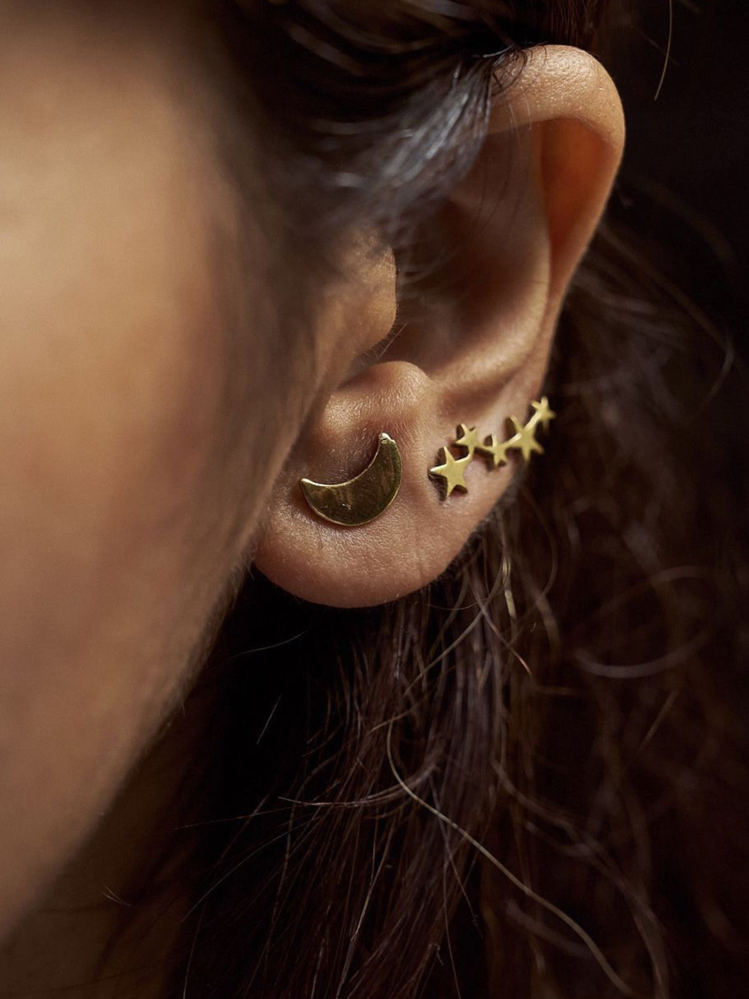 Soul Works Contemporary Hoop Earrings with free Brasso polishing Liquid