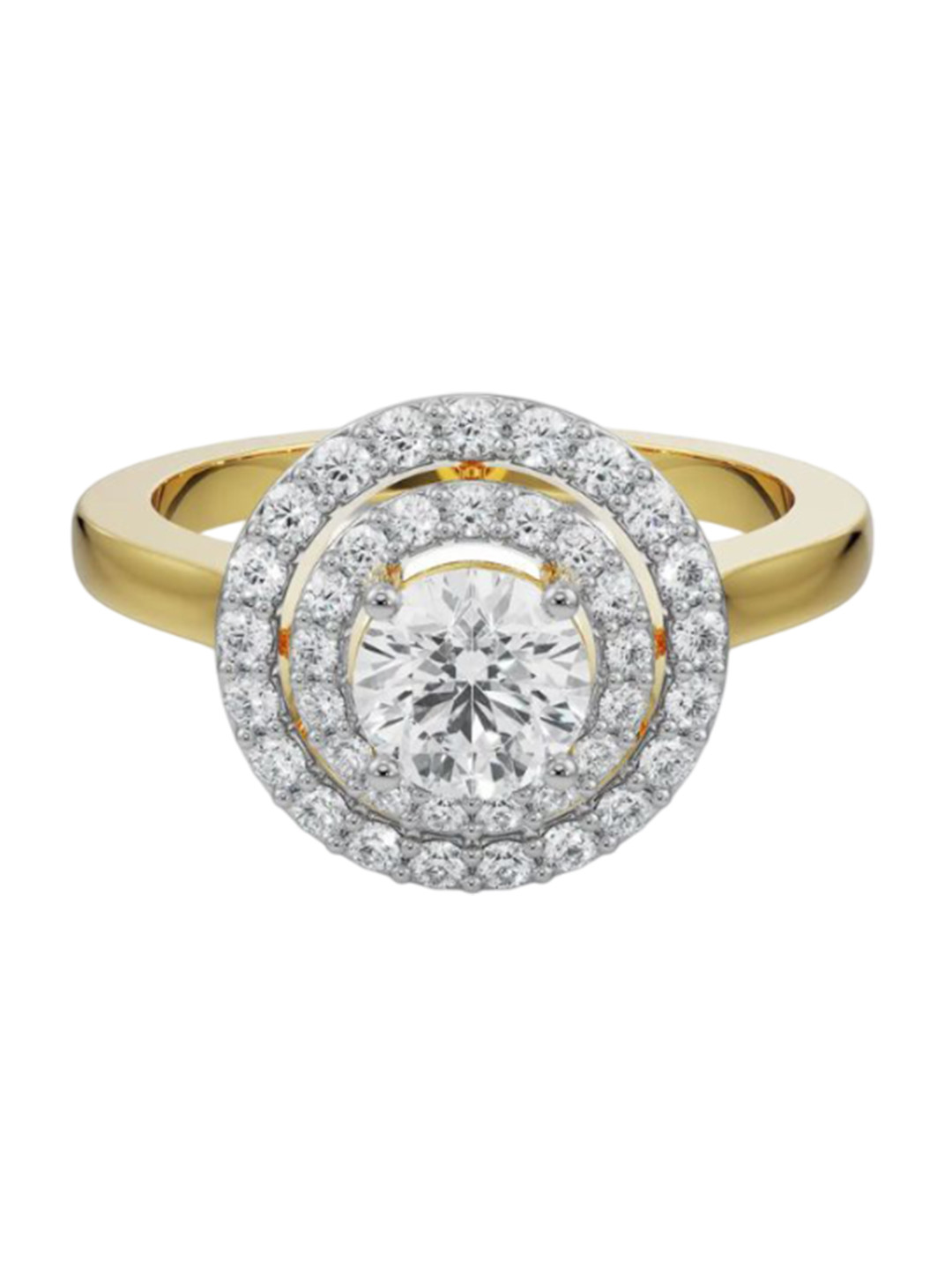 Emori Jessie Round Lab Diamond in 14KT Gold Ring