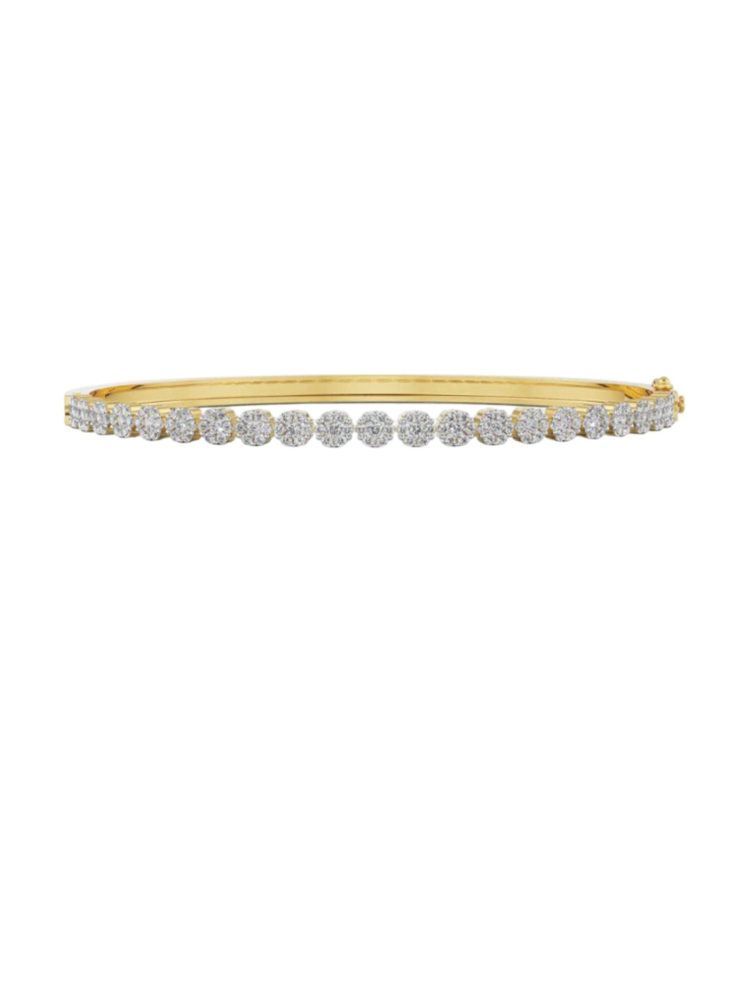 Emori Rosie Clustered Lab Diamond Bracelet in 18KT Gold