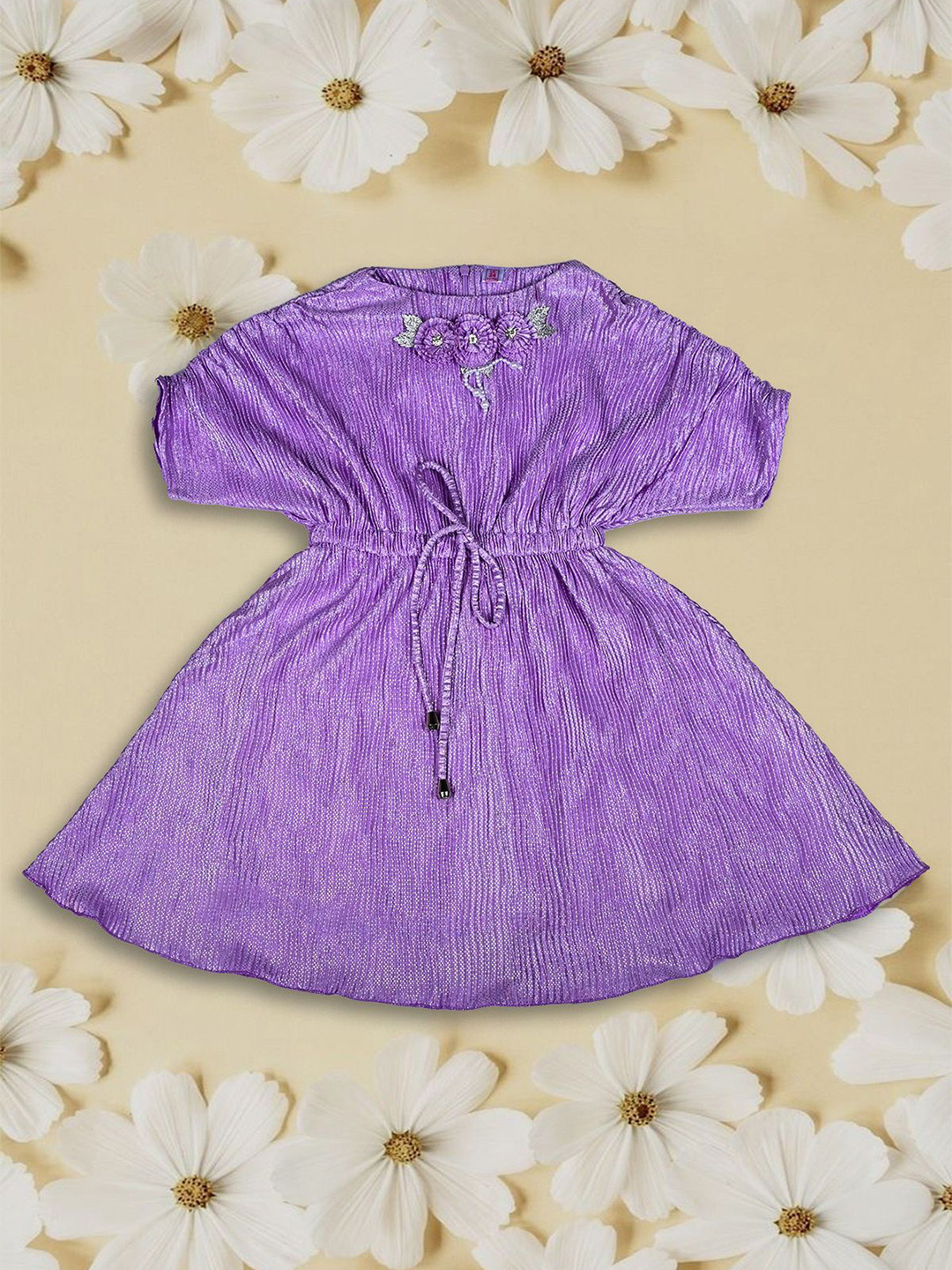 we11 Floral Print Crepe Fit & Flare Dress