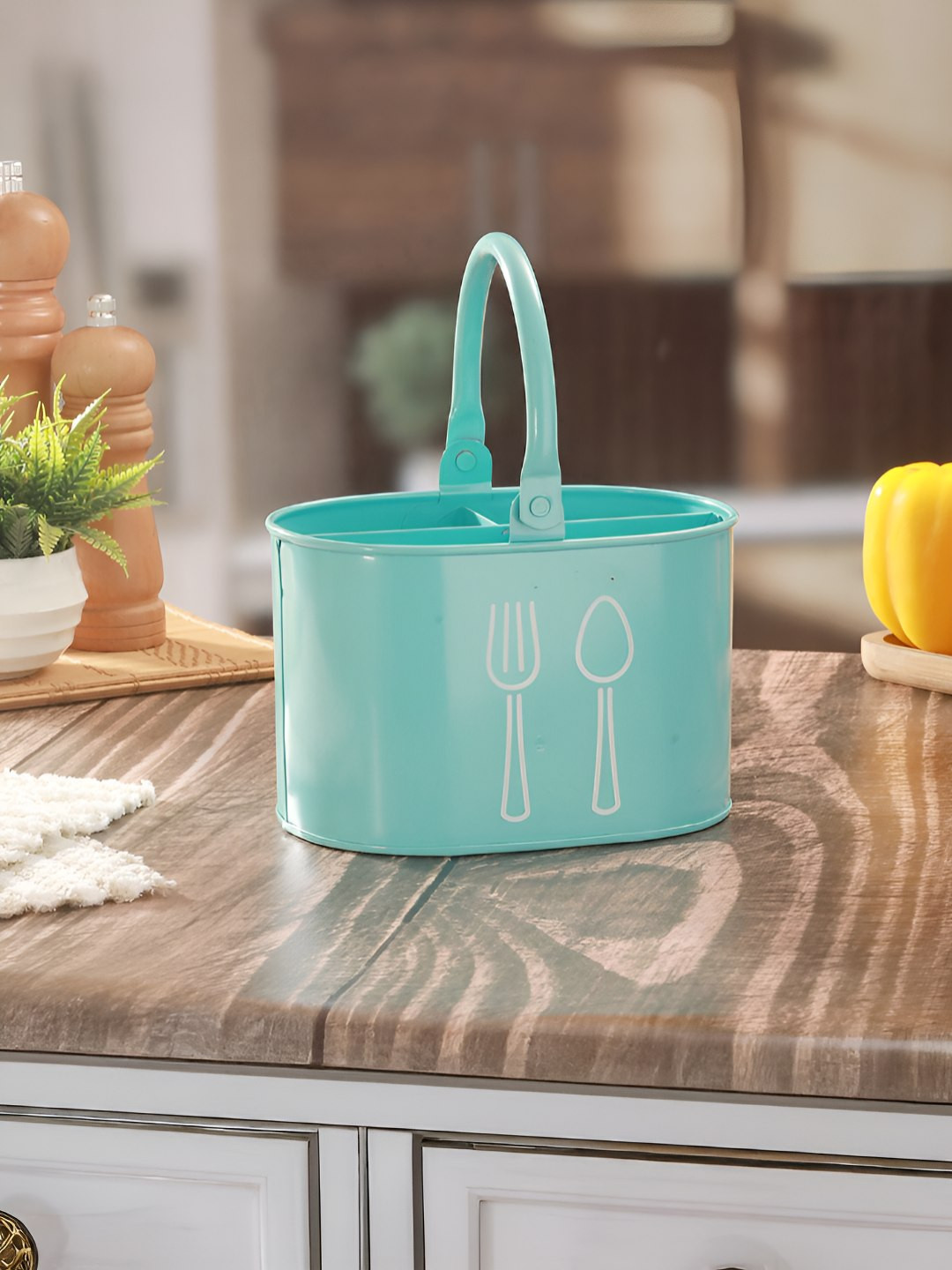 Homspurts Unisex Blue Cutlery Holder