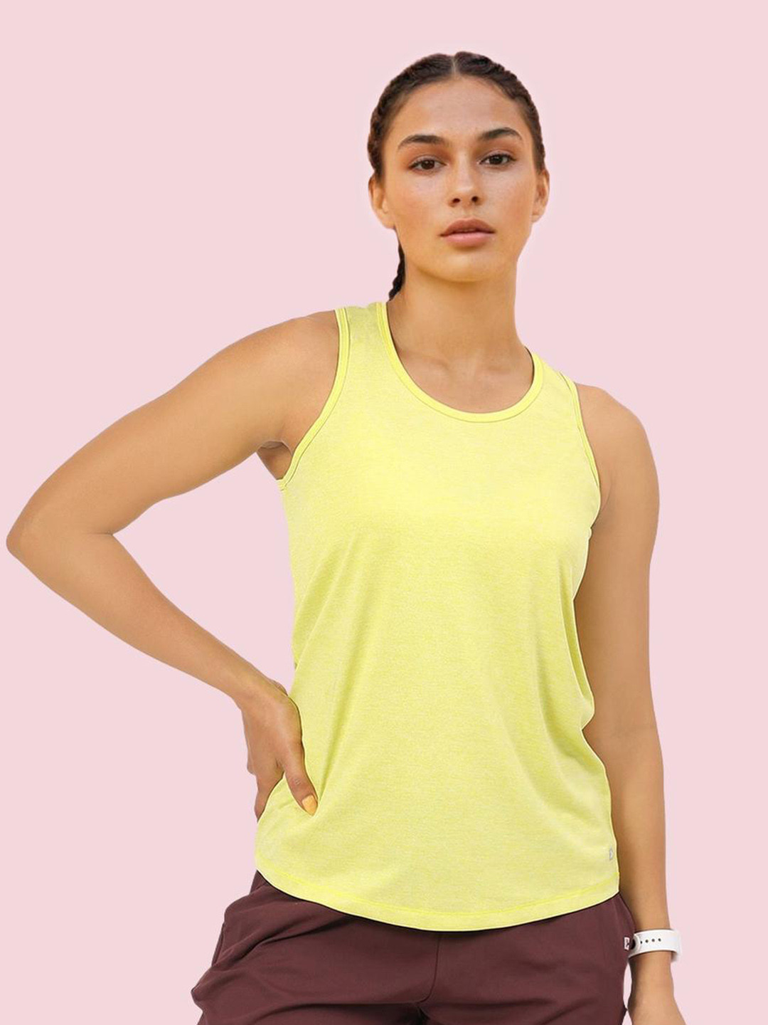 Enamor Women Antimicrobial Pockets Slim Fit T-shirt