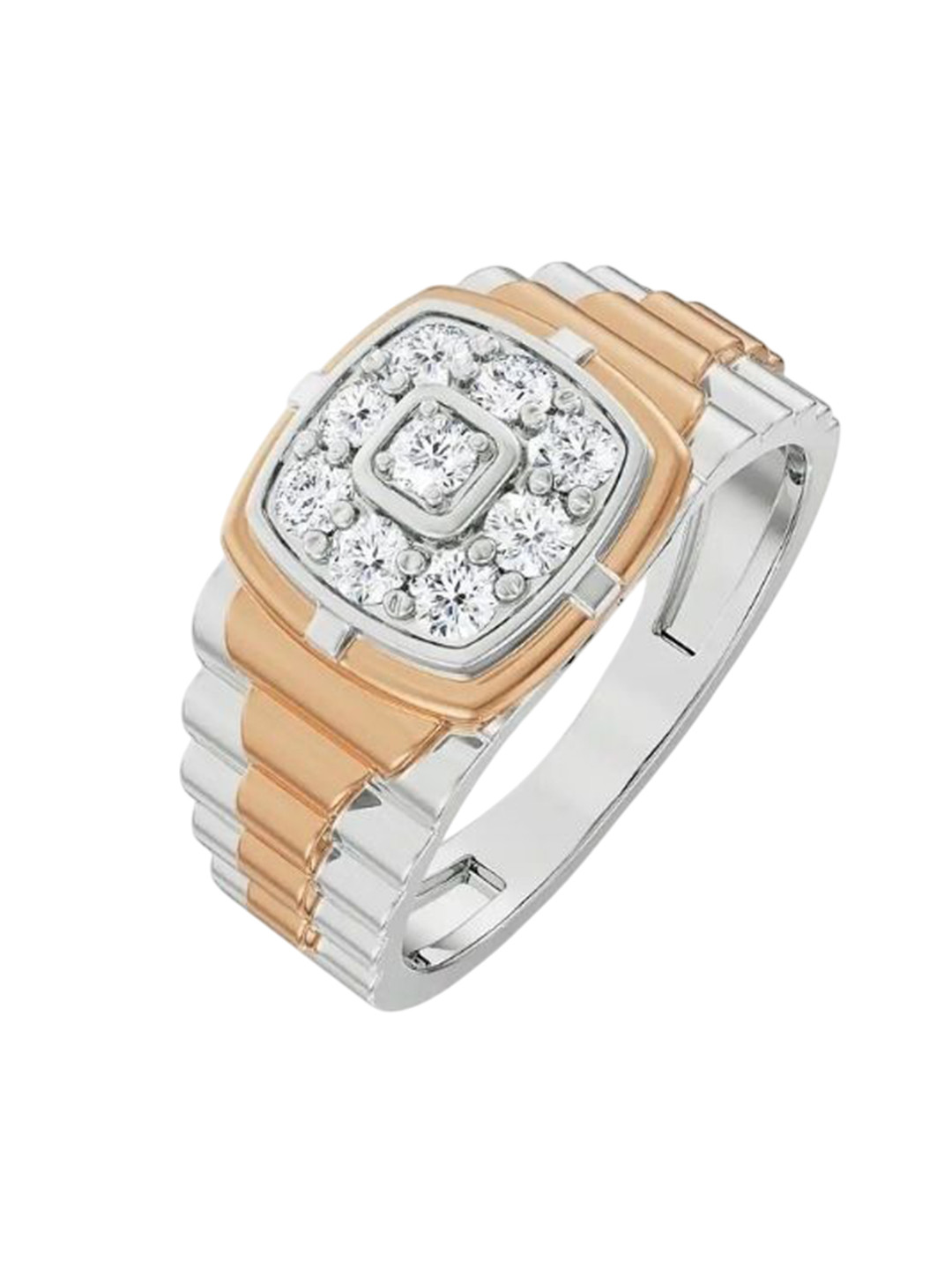 Emori Daniel Vintage Men Lab Diamond Ring in 18KT Gold