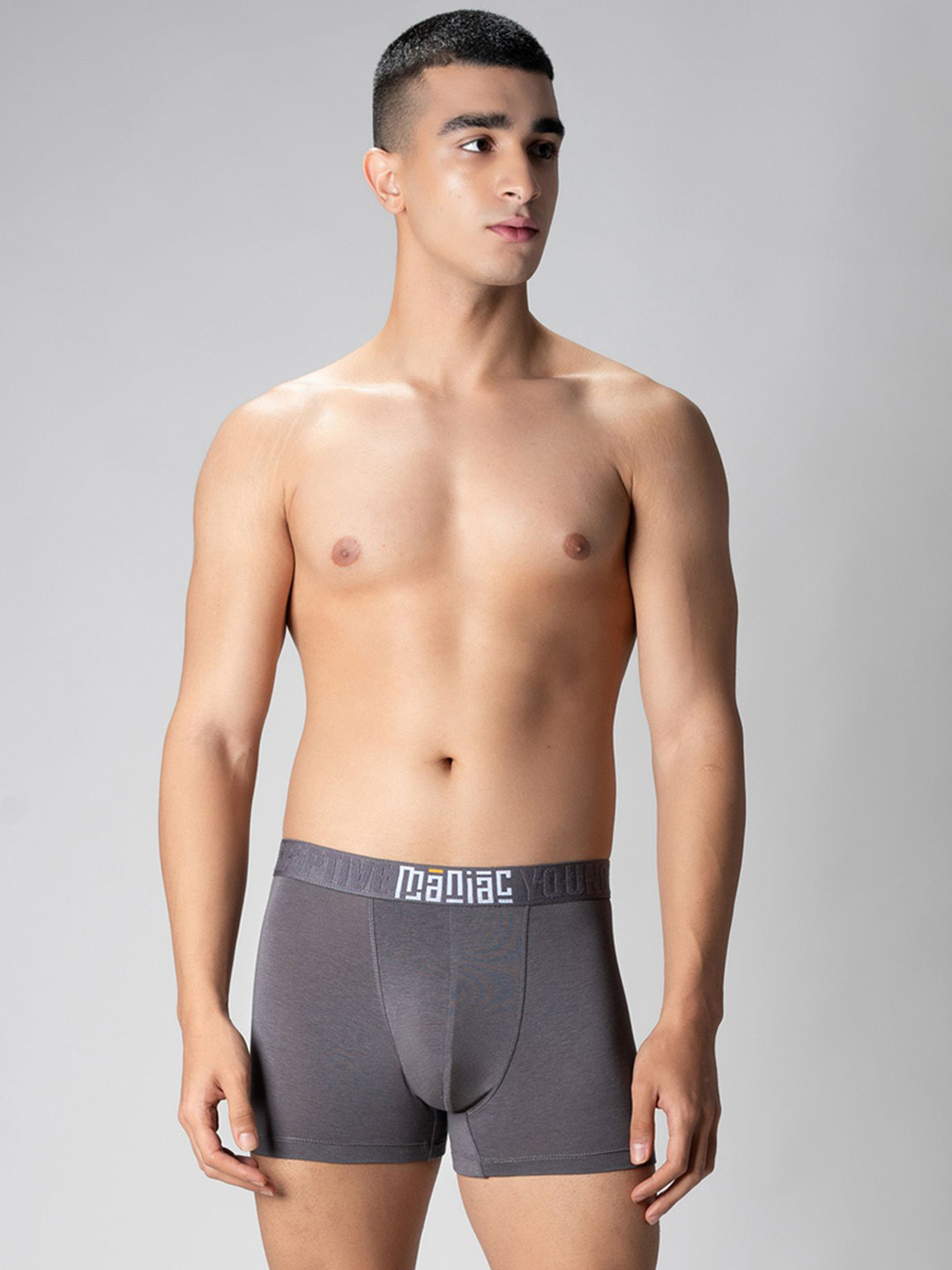 Maniac Mid Rise Basic Trunks MN24-MODAL-GREY-TRUNKS-S