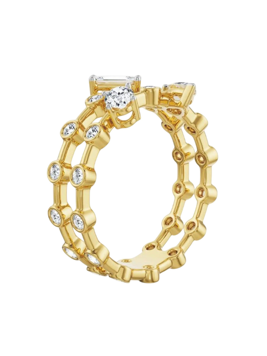 Emori Multi Cocktail Lab Diamond in 14KT Gold Ring