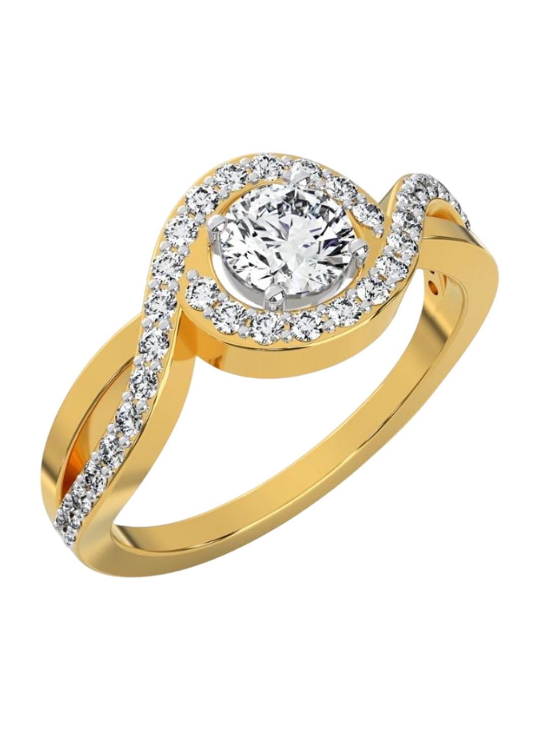 Emori Infinity Solitaire Lab Diamond Ring in 18KT Gold