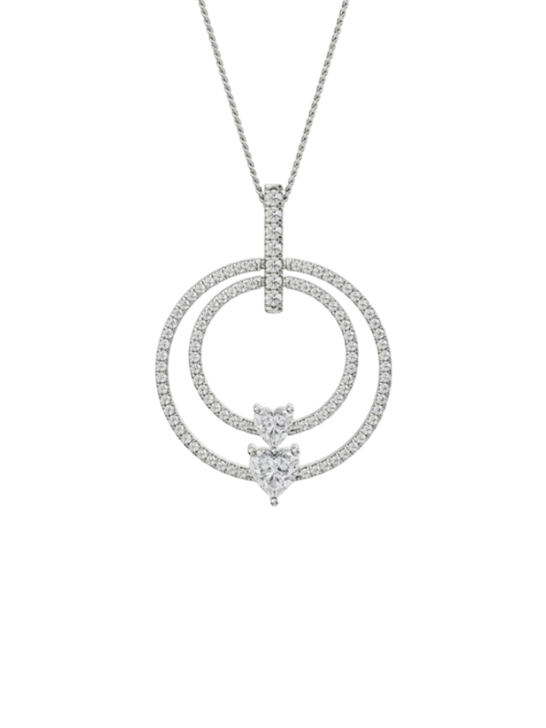 Emori Circle Heart Lab Diamond Pendant in 18KT Gold