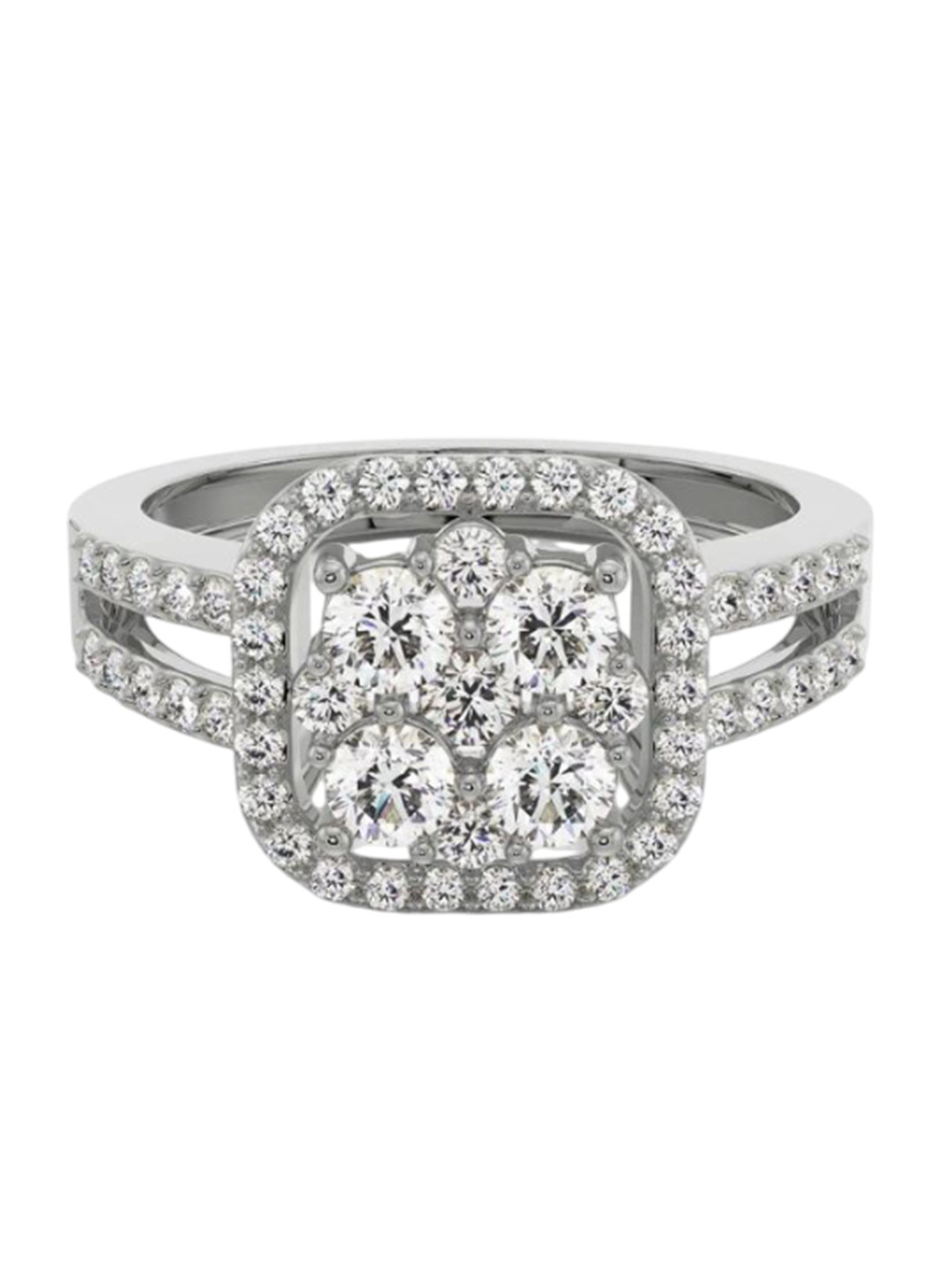 Emori Regal Halo Lab Diamond Ring in 18KT Gold