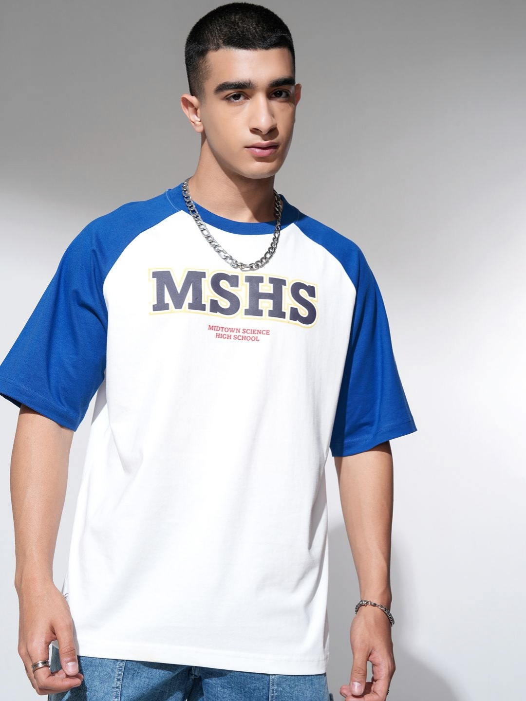 HIGHLANDER Marvel Spiderman Men Round Neck Drop Shoulder Graphic Oversized Tshirt