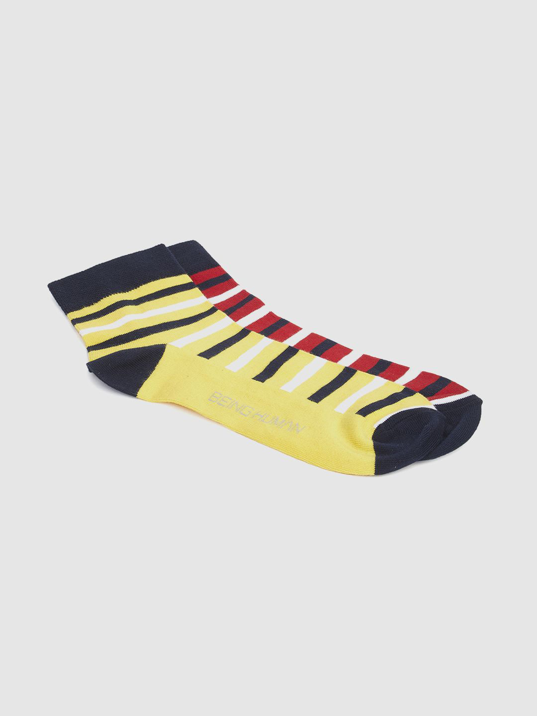 Being Human Pack Of 2 Striped Ankle-Length Socks