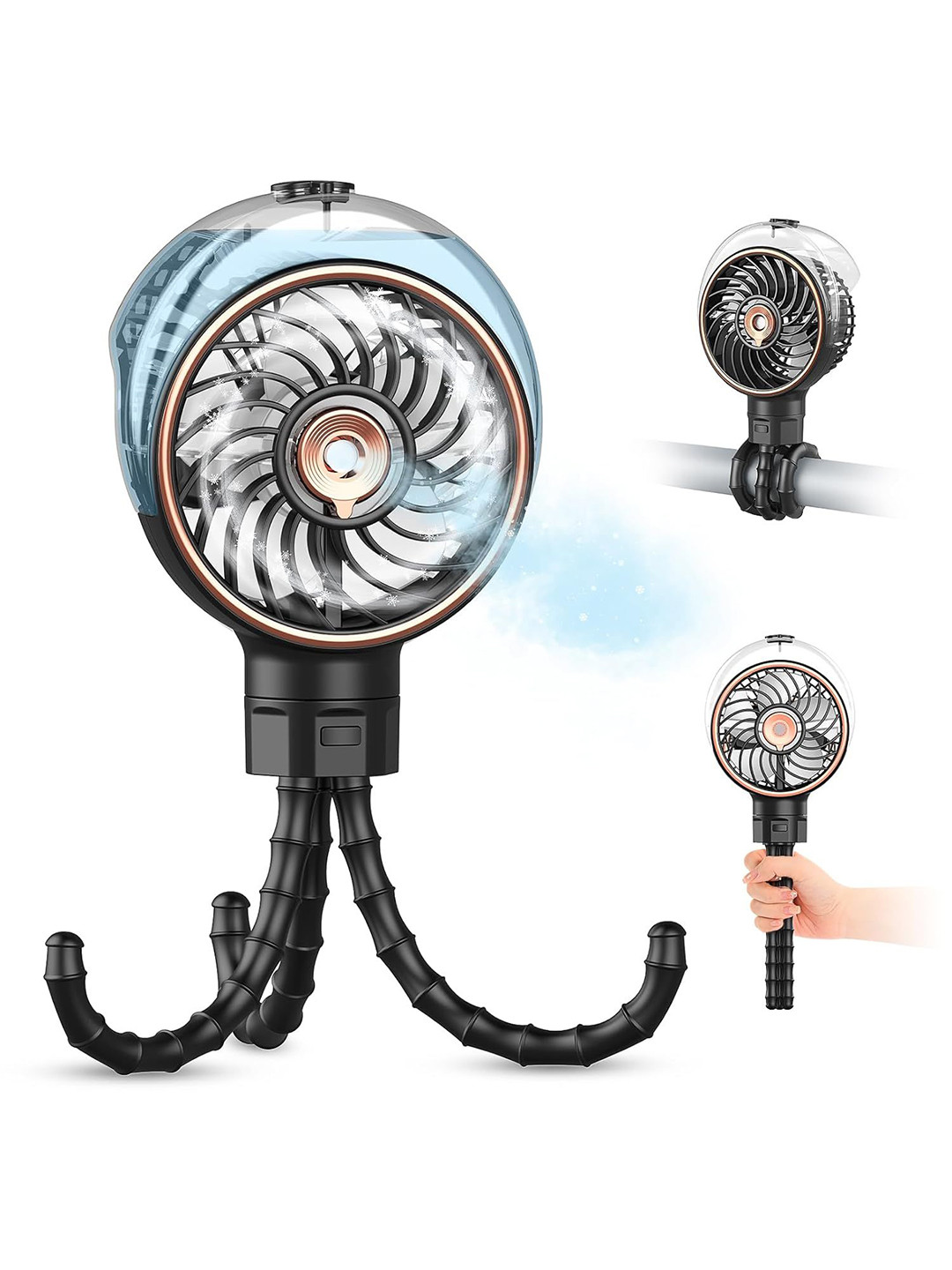 Sasimo Black Table Fan