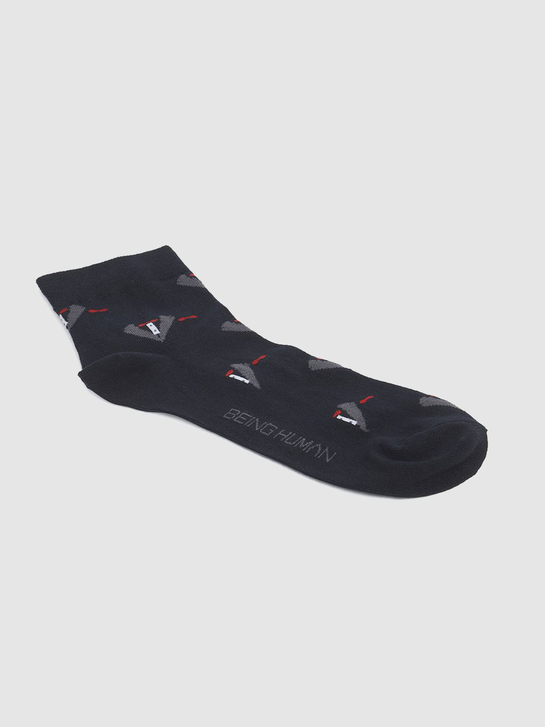 Being Human Patterned Ankle-Length Socks