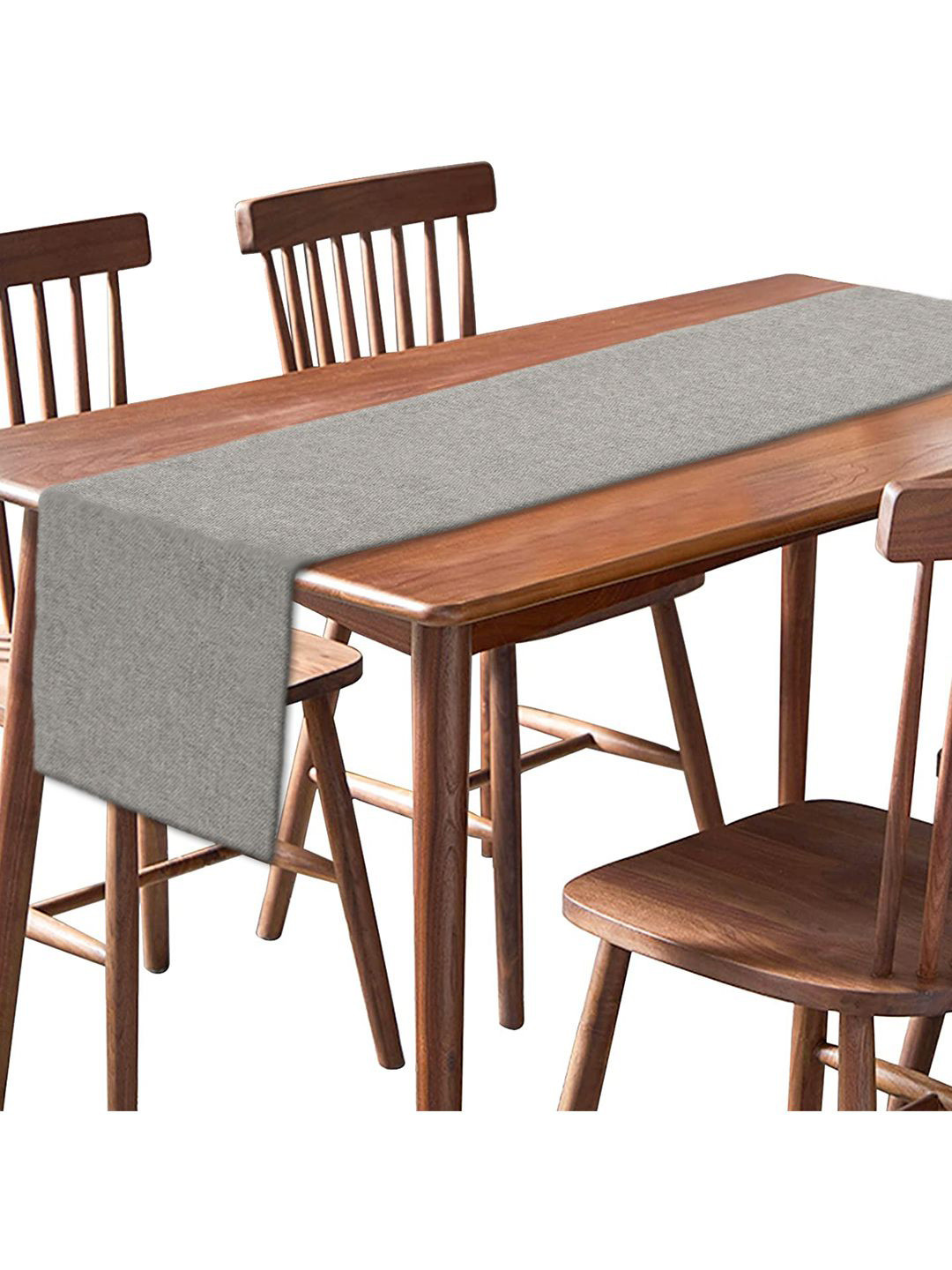 Kuber Industries Grey Dining Table Runner