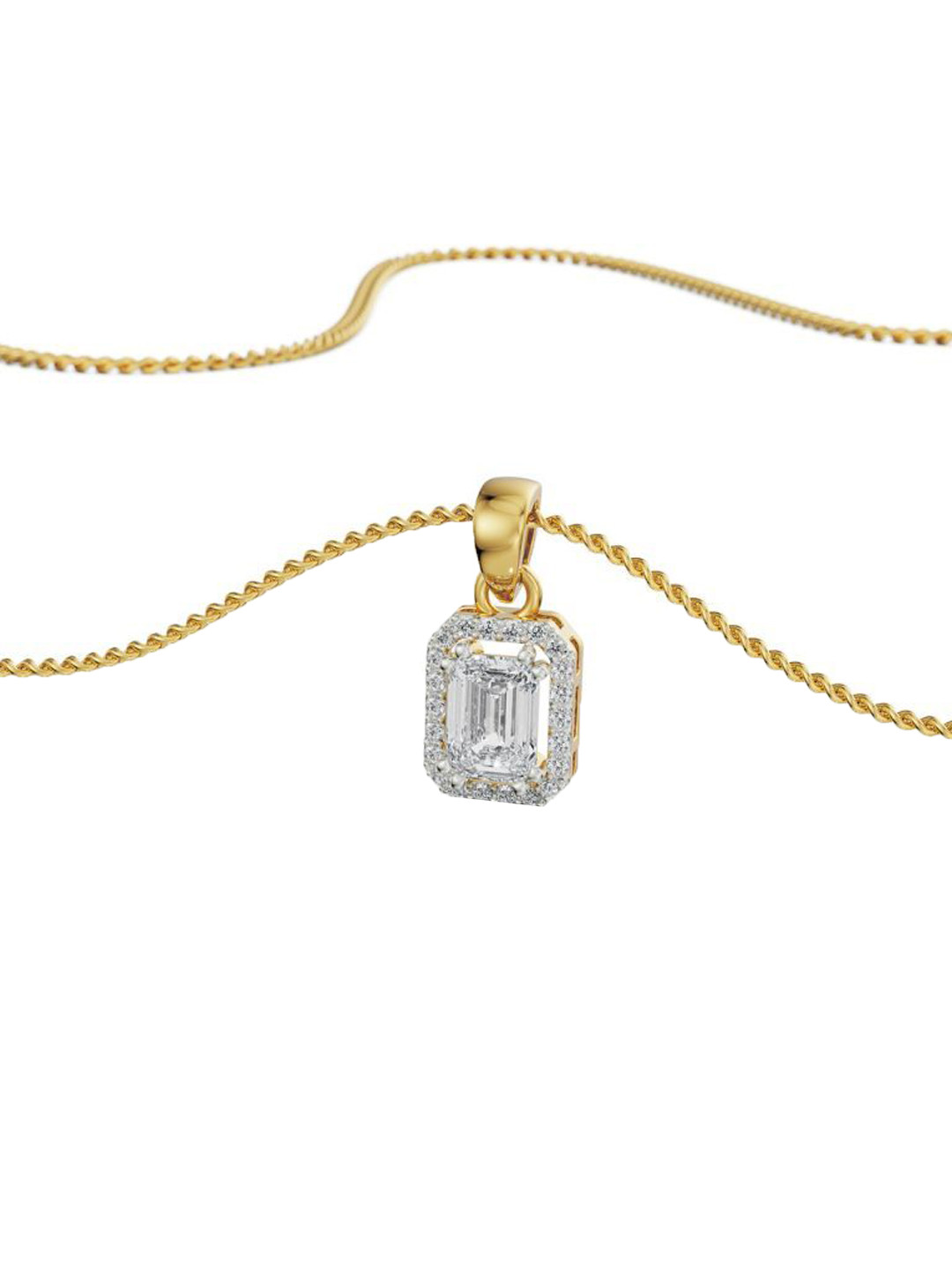 Emori Luminescent 18KT Gold Lab Diamond Pendant