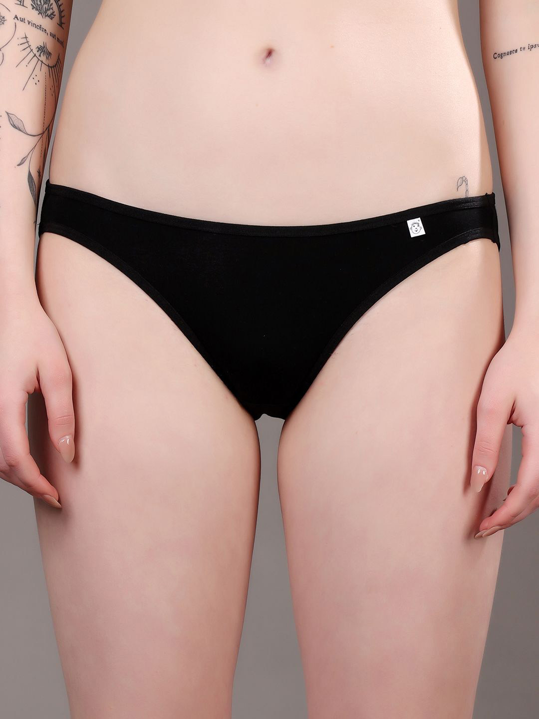 Louis Bayrad Micro-Modal Low Waist Bikini Briefs LB 1034 Black