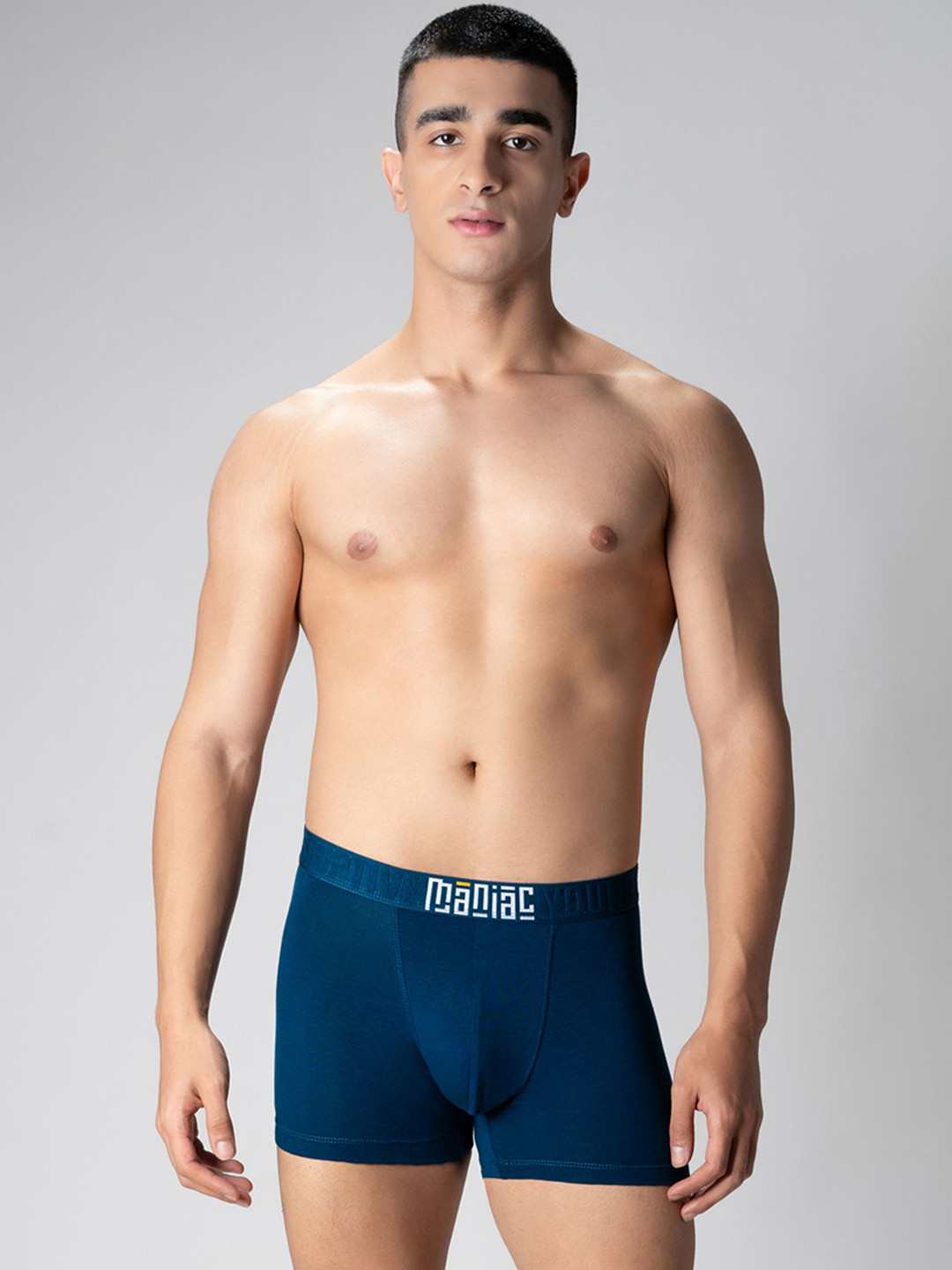 Maniac Cotton Mid Rise Trunks MN24-MODAL-PETROL-TRUNKS-S
