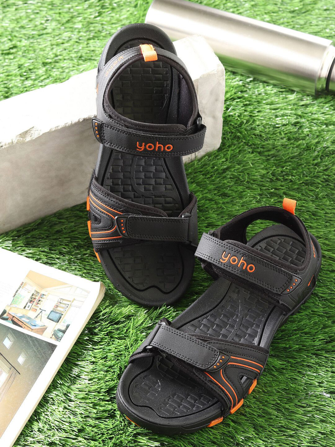 yoho Men Trailmark 002 Lightweight Breathable & Anti-Skid Footpharma Footbed Sports Sandal