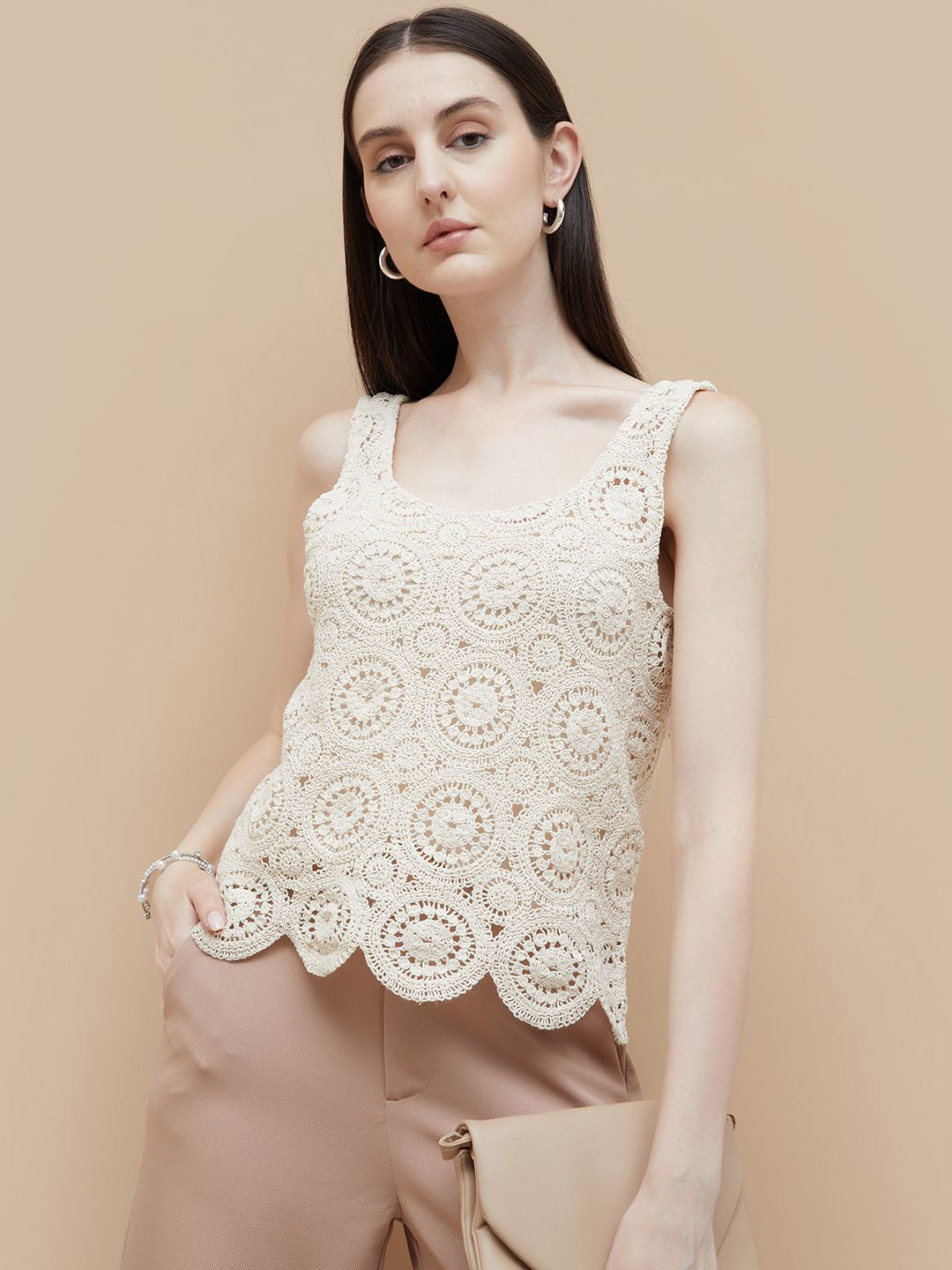 CODE by Lifestyle Embroidered Cotton Top