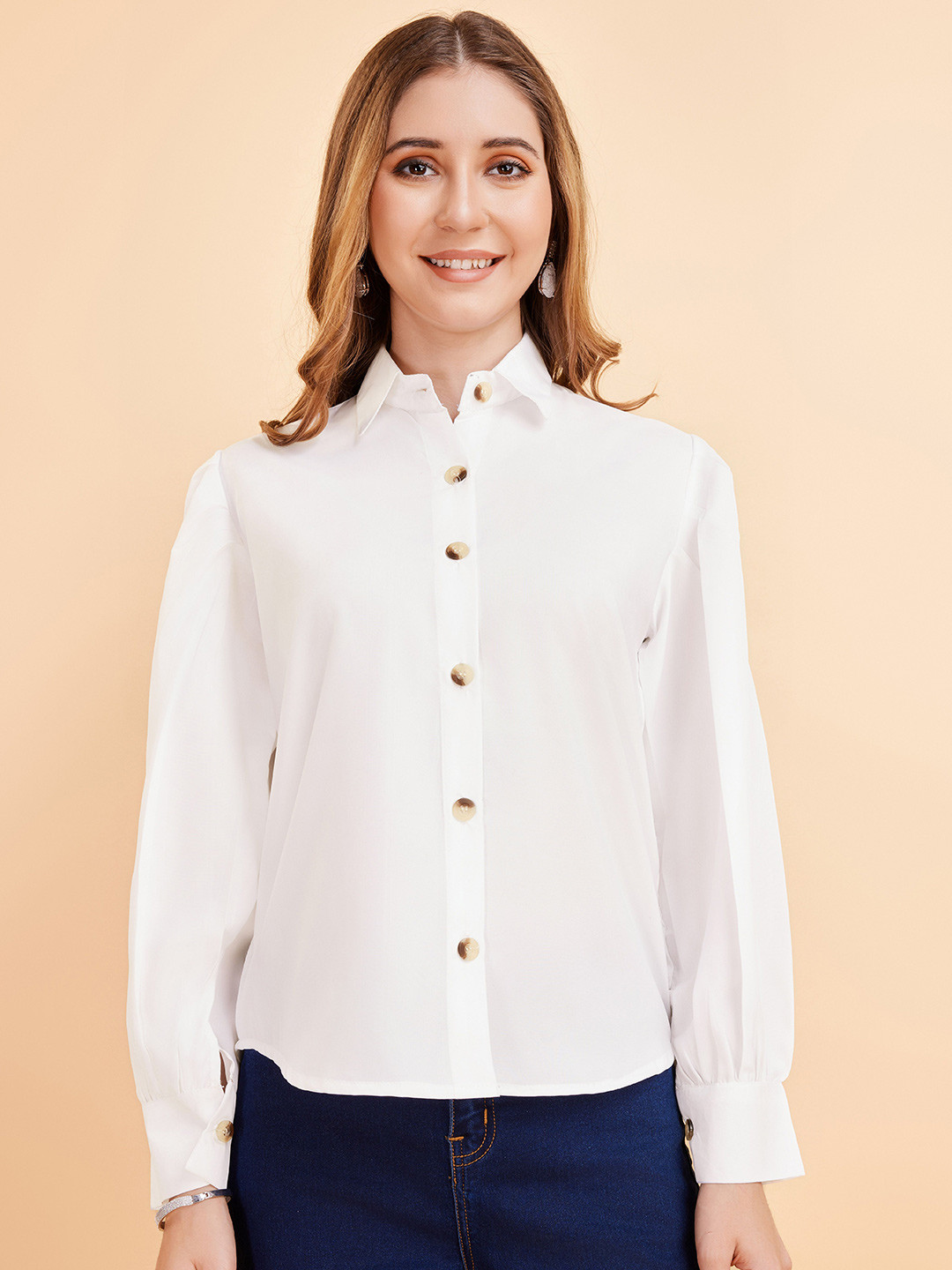 ANN SPRINGS Women Opaque Casual Shirt