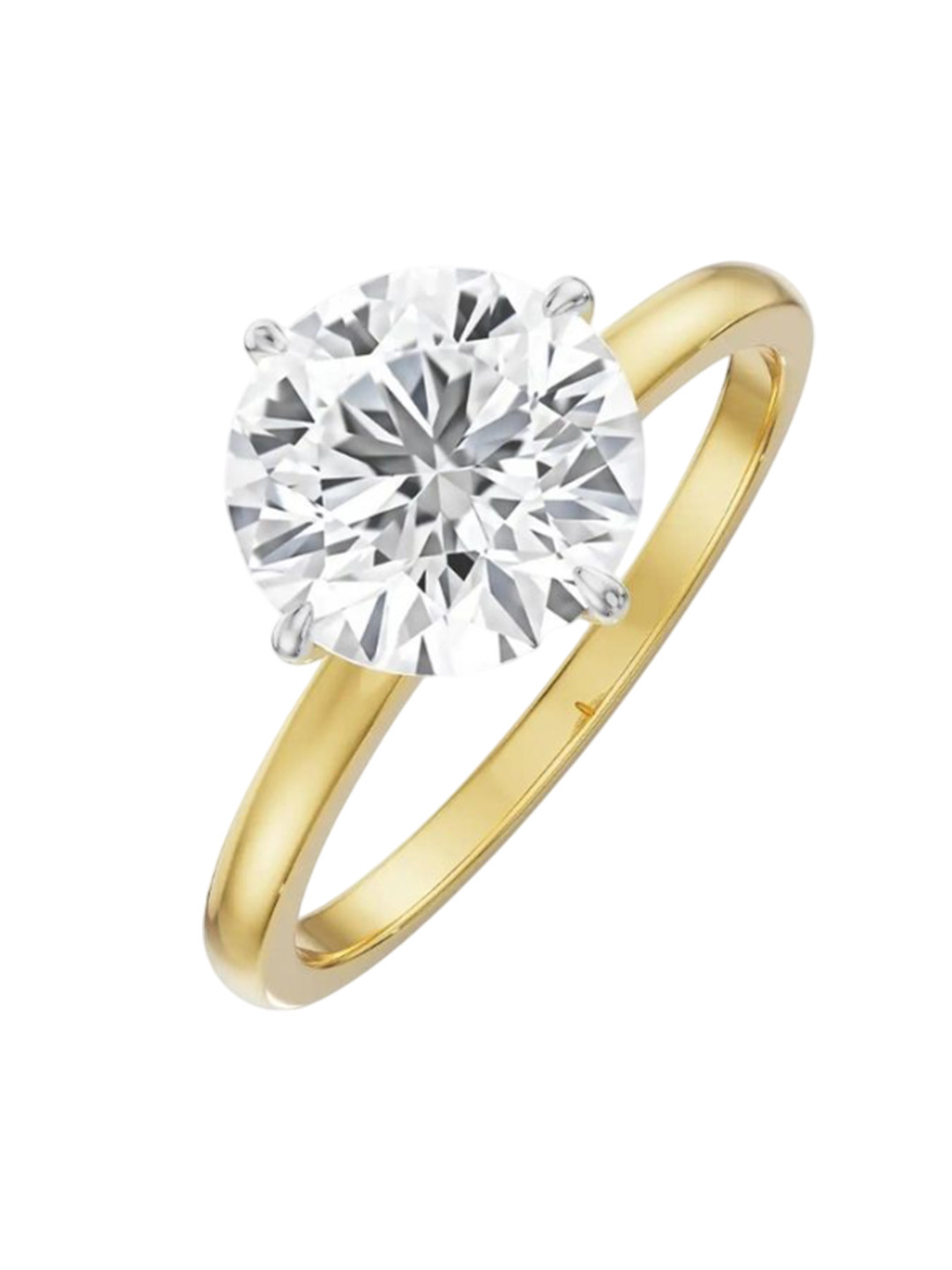 Emori 1.5 CT Solitaire Engagement Lab Diamond in 14KT Gold Ring