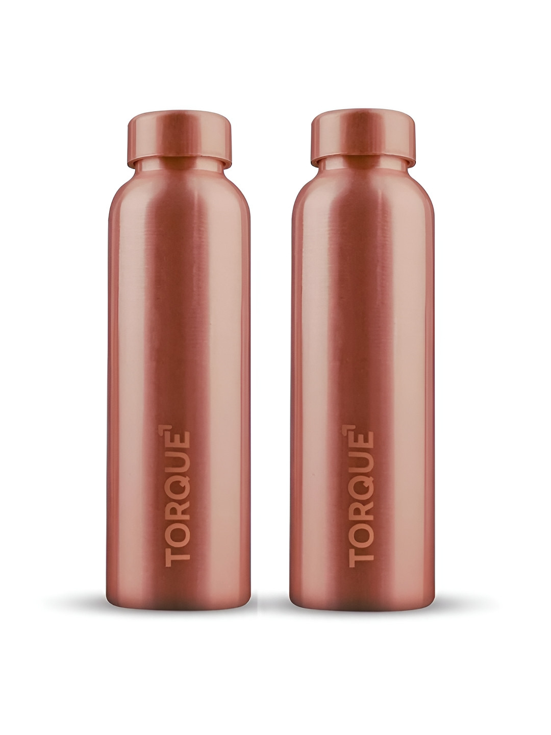Torque Copper-Toned Set of 2 Copper Solid Water Bottle