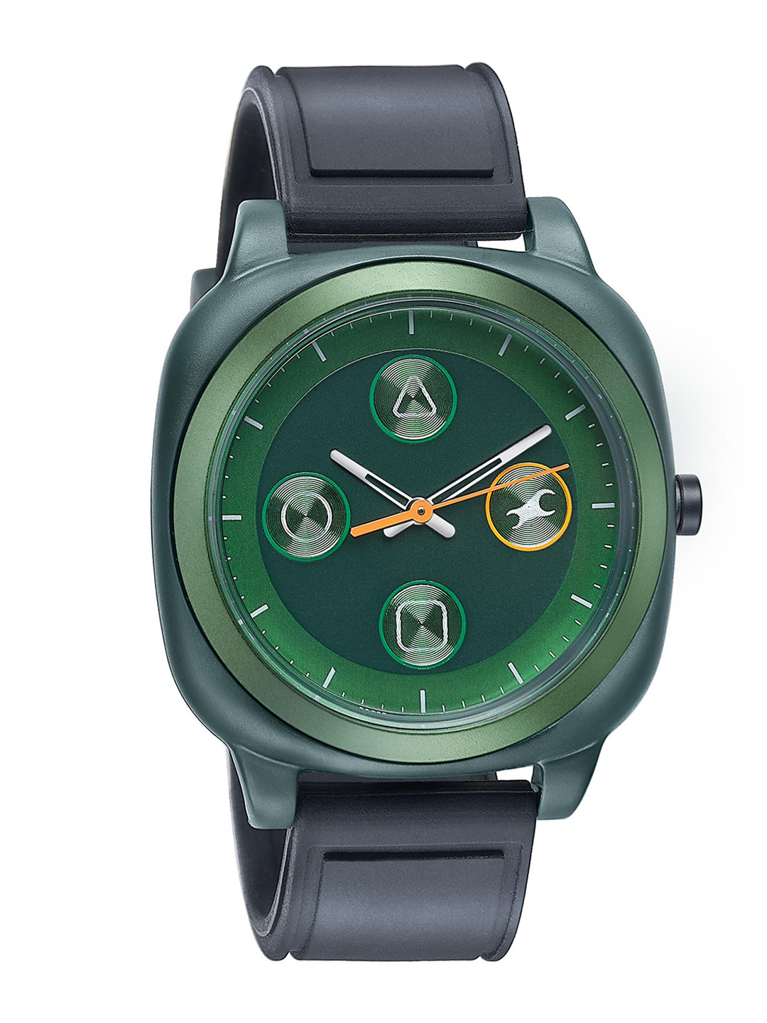 Fastrack Unisex Embellished Dial & Straps Analogue Watch 68034PP09W