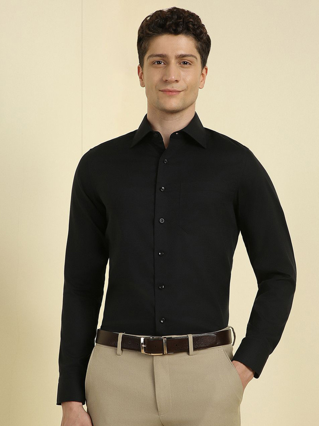 Allen Solly Sport Men Slim Fit Opaque Formal Shirt