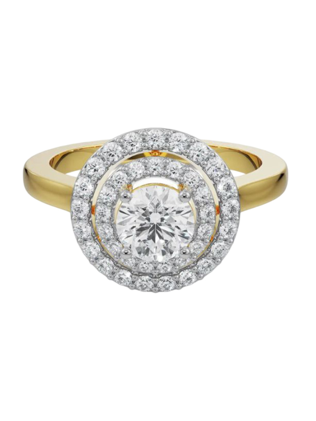Emori Jessie Round Lab Diamond Ring in 18KT Gold
