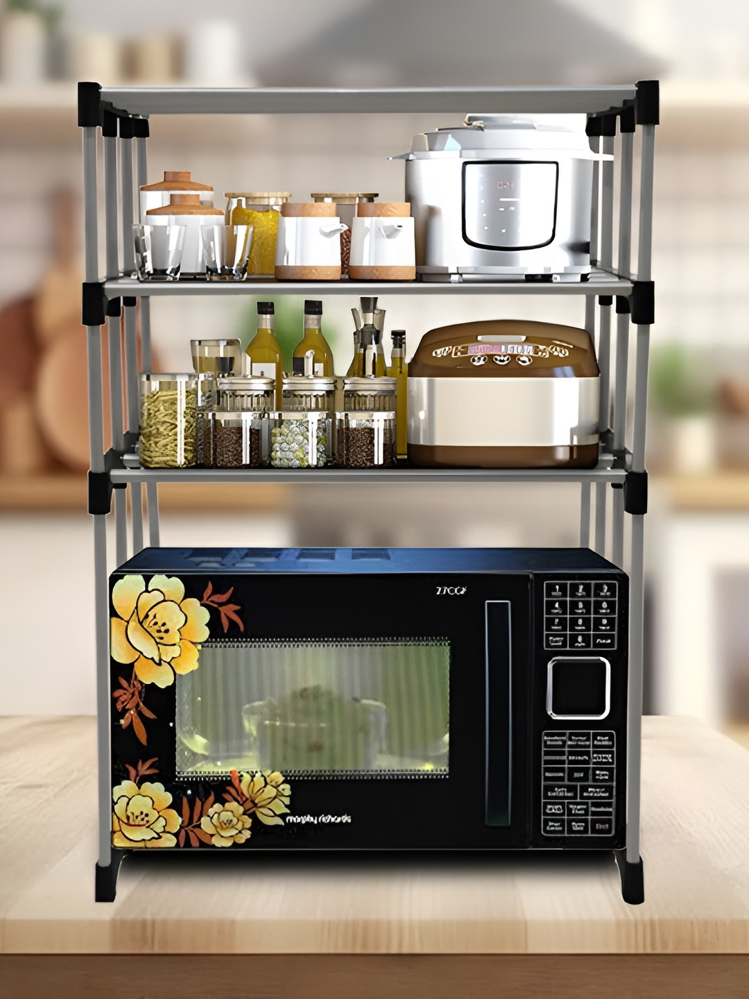 Rmerchants Black & Grey 3 Layer Rack Organiser