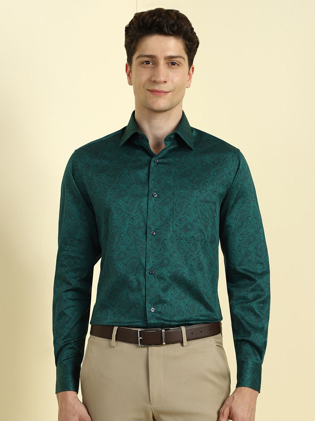 Allen Solly Sport Men Floral Opaque Printed Formal Shirt