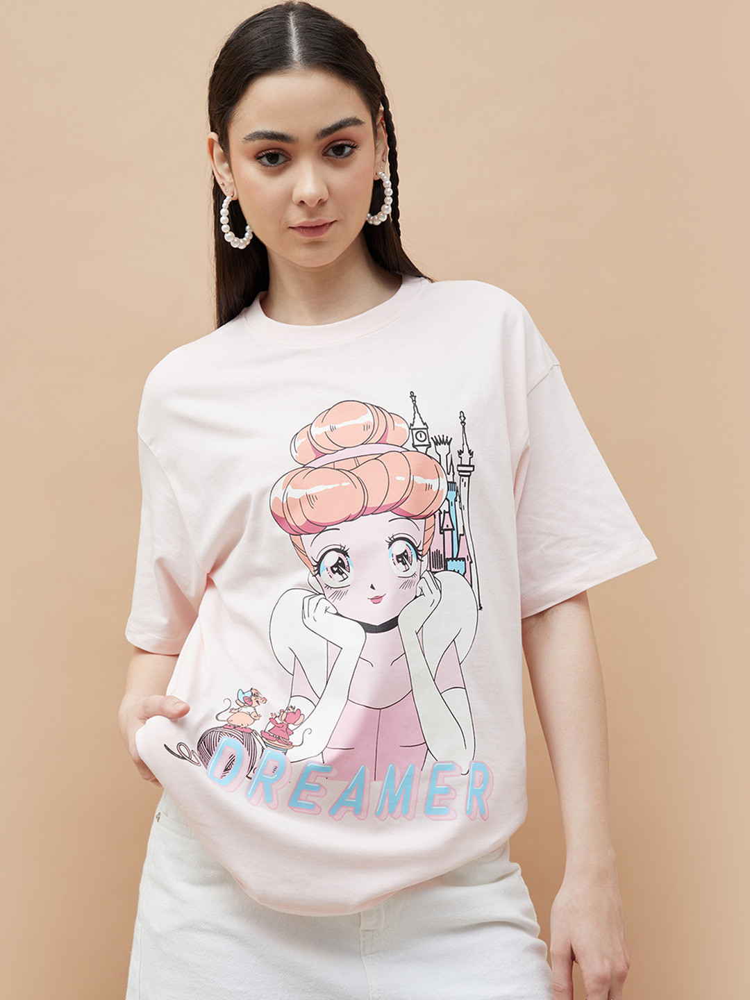 Ginger by Lifestyle Women Disney Princess Printed T Shirt