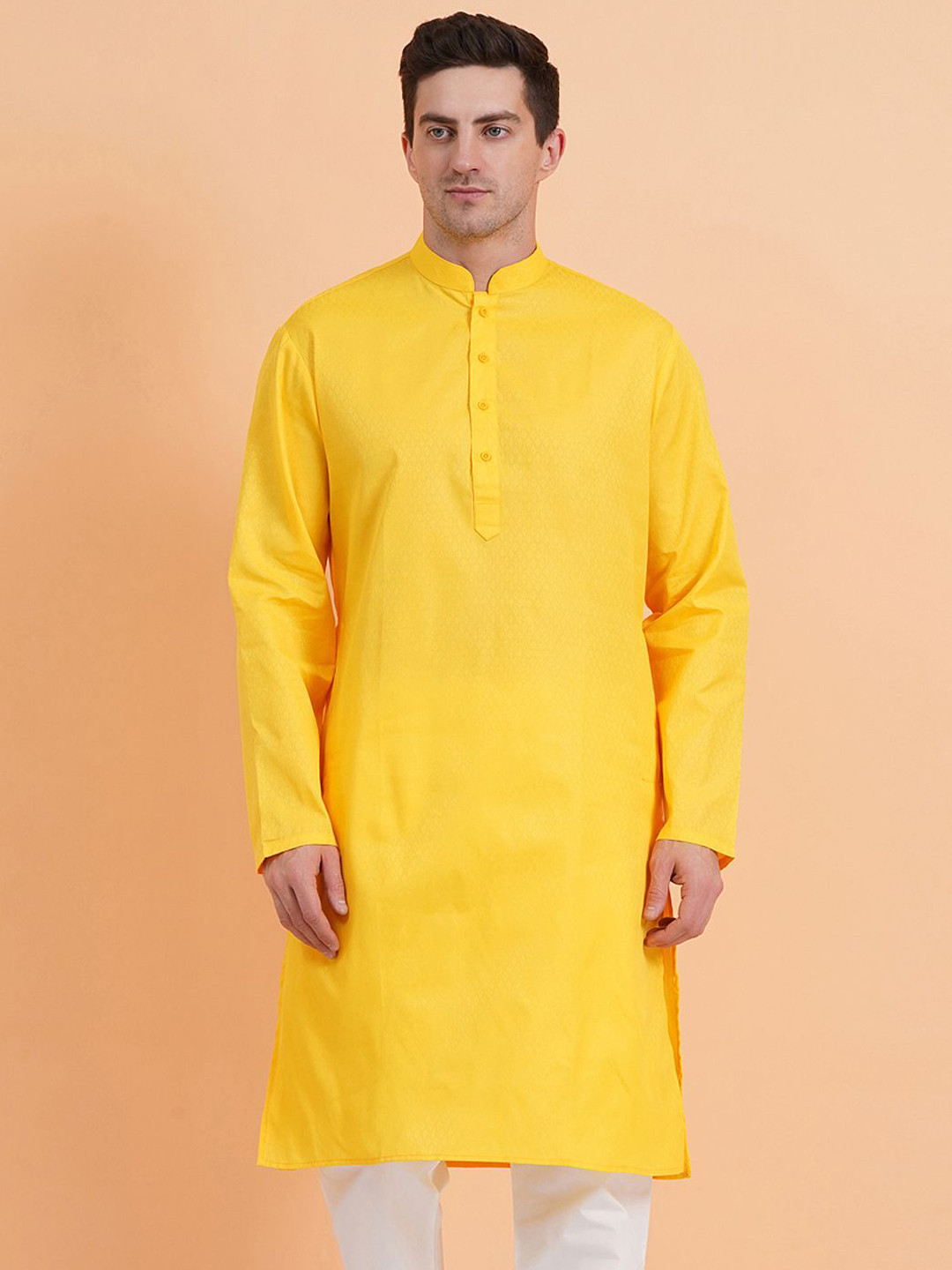 SG LEMAN Men Paisley Thread Work Kurta