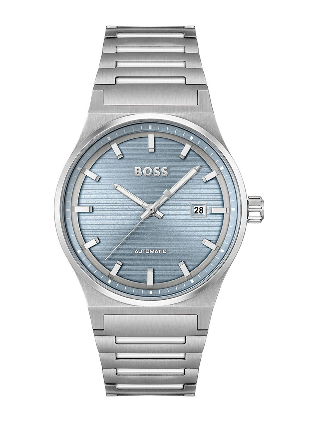 BOSS Men Dial & Stainless Steel Bracelet Style Straps Analogue Automatic Solar Powered Watch 1514118