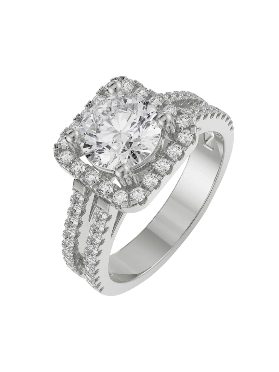 Emori Emma Halo Round Lab Diamond Ring in 18KT Gold