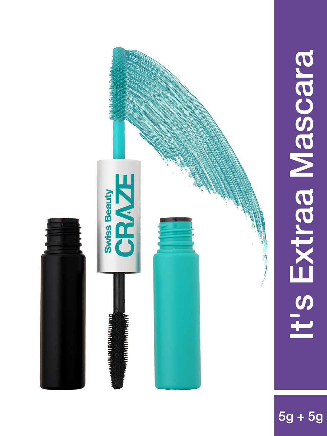 SWISS BEAUTY Craze Its Extraa Smudgeproof Dual Mascara 10g - Shade 03