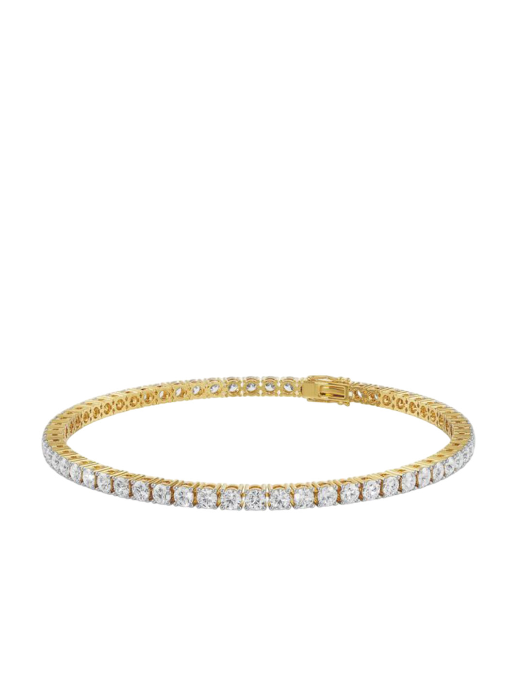 Emori 8 Pointer Queen Tennis Lab Diamond Bracelet in 18KT Gold