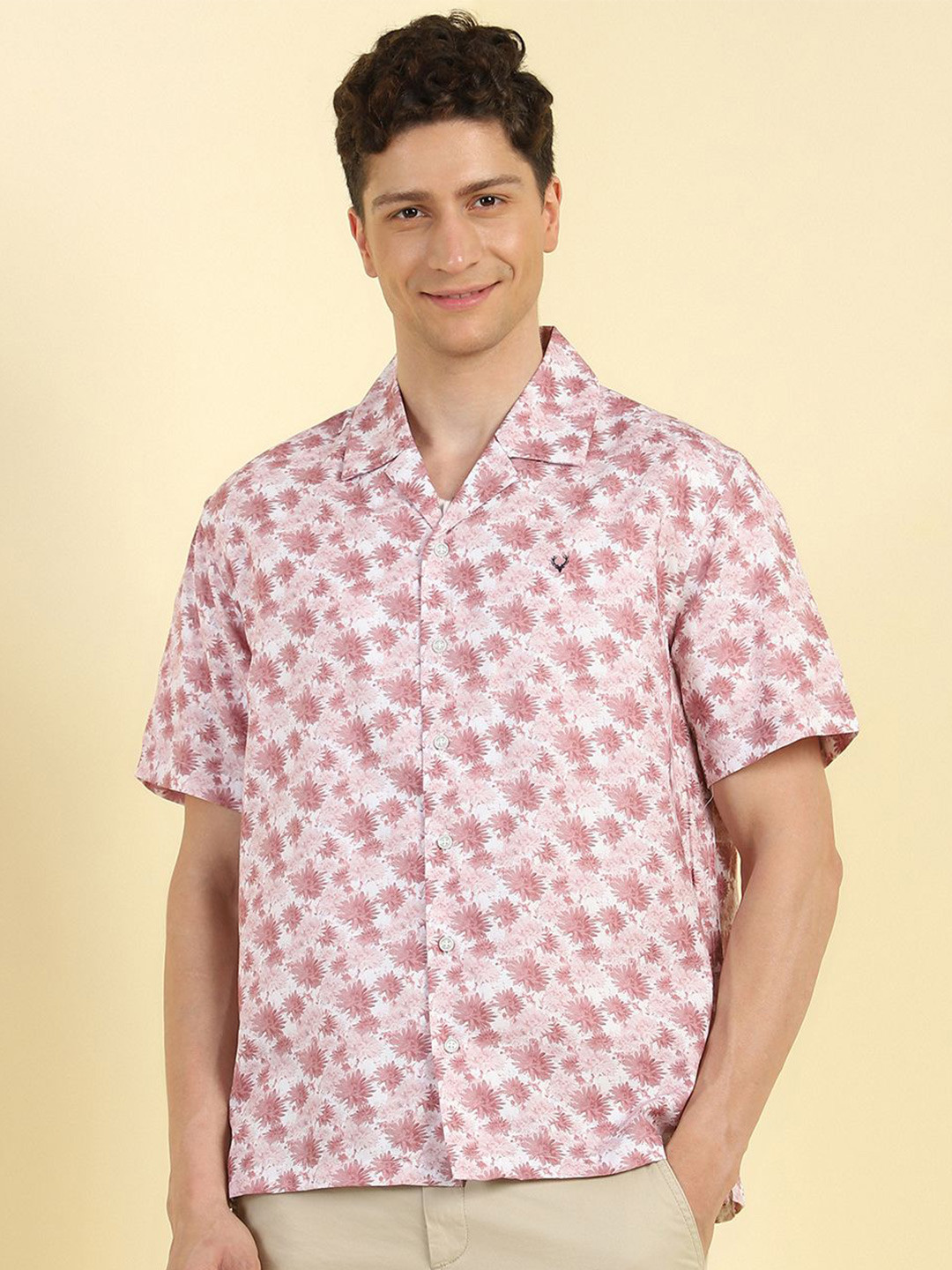 Allen Solly Men Printed Casual Relaxed Fit Shirt