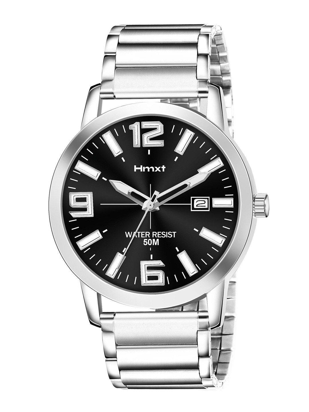 HMXT Men Printed Dial & Stainless Steel Straps Analogue Watch HMXT-159