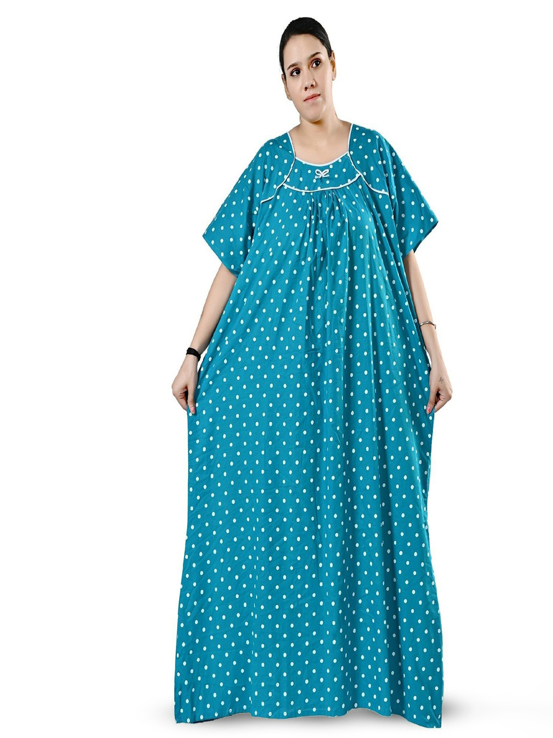 Bindass Female Collection Women Plus Size Pure Cotton Collection Maxi Nightdress