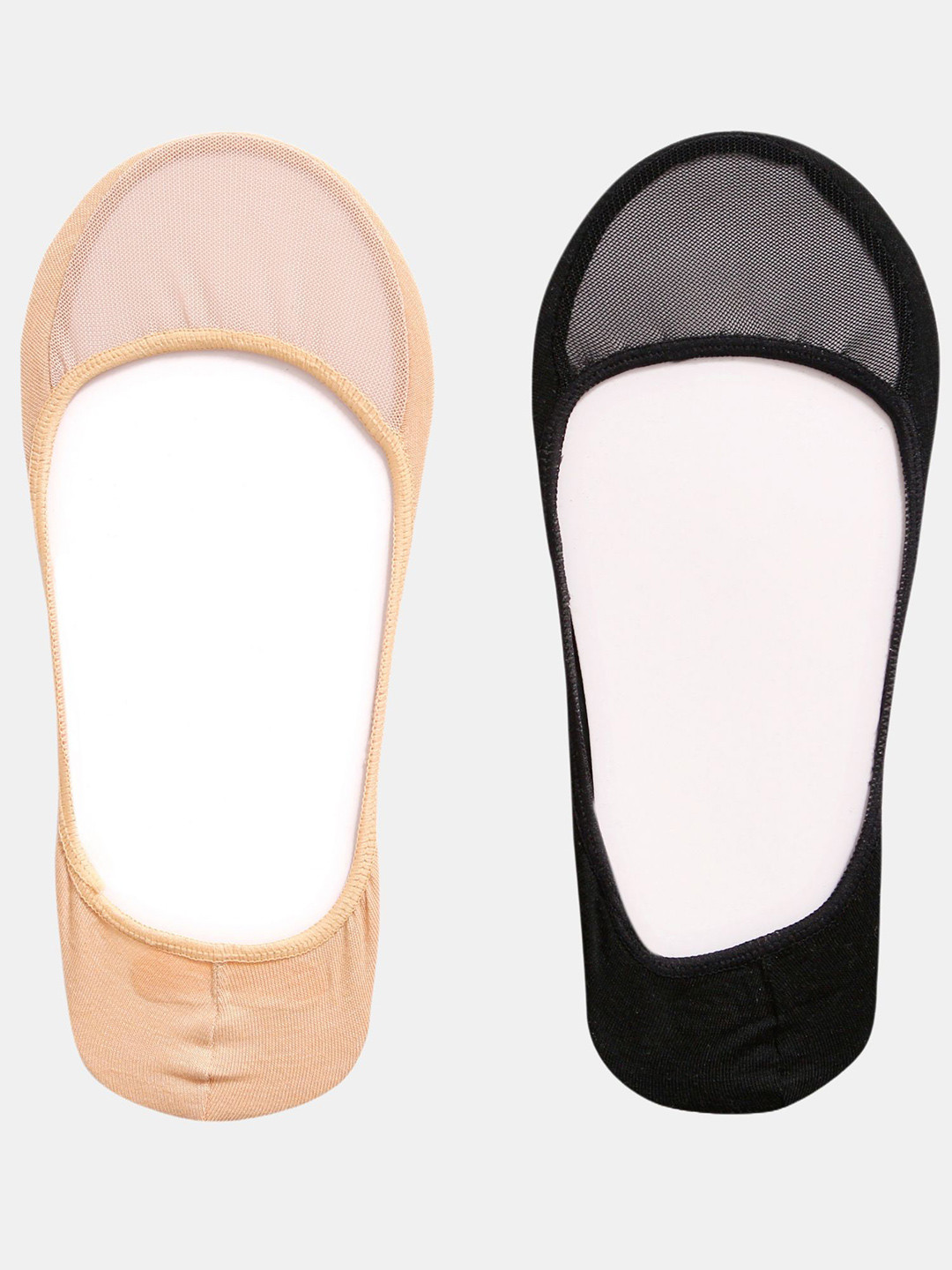 N2S NEXT2SKIN Women Pack Of 2 Shoe Liners-Length Socks