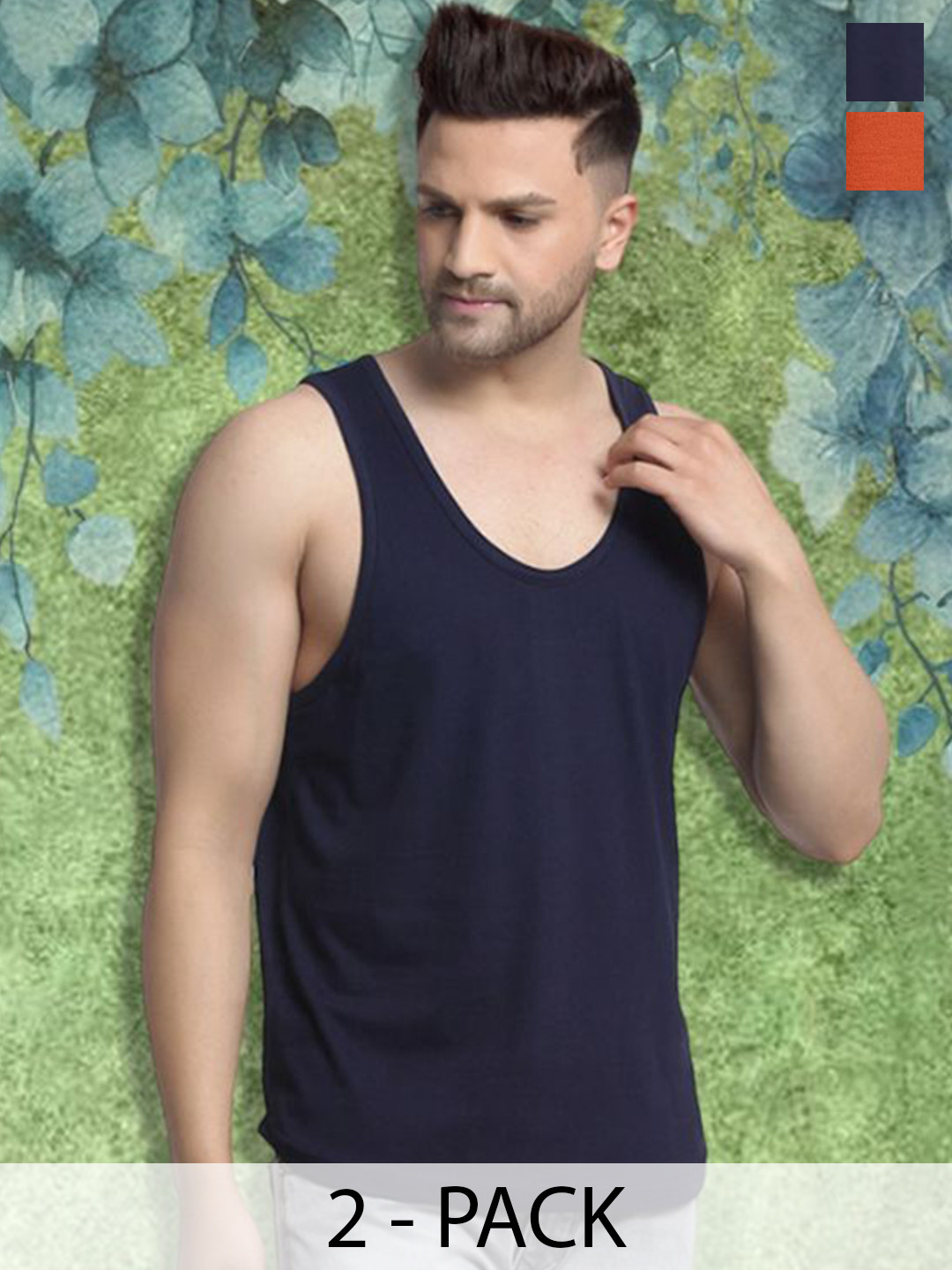 FBAR Men Pack Of 2 Gym Innerwear Vests FBCLC-17-43