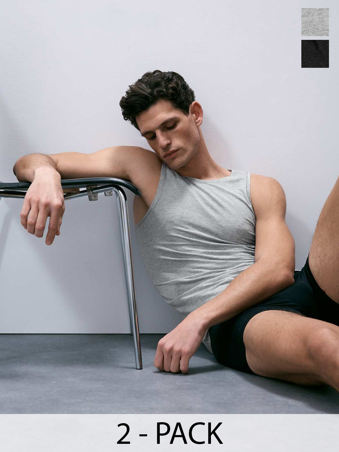 Marks & Spencer Sleeveless Basic Vest T141606ABLACK MIX