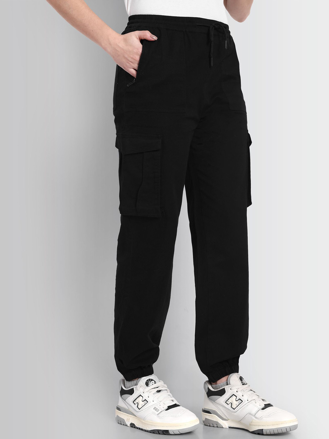 DCYPHR Mid-Rise Regular Fit Flat-Front Cotton Jogger