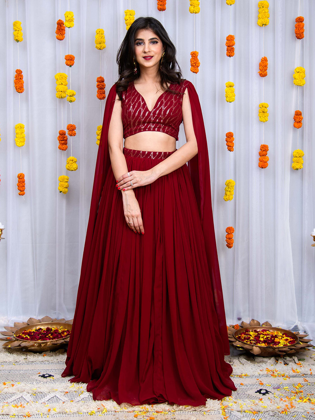 Label Shaurya Sanadhya Ready to Wear Lehenga & Blouse With Dupatta