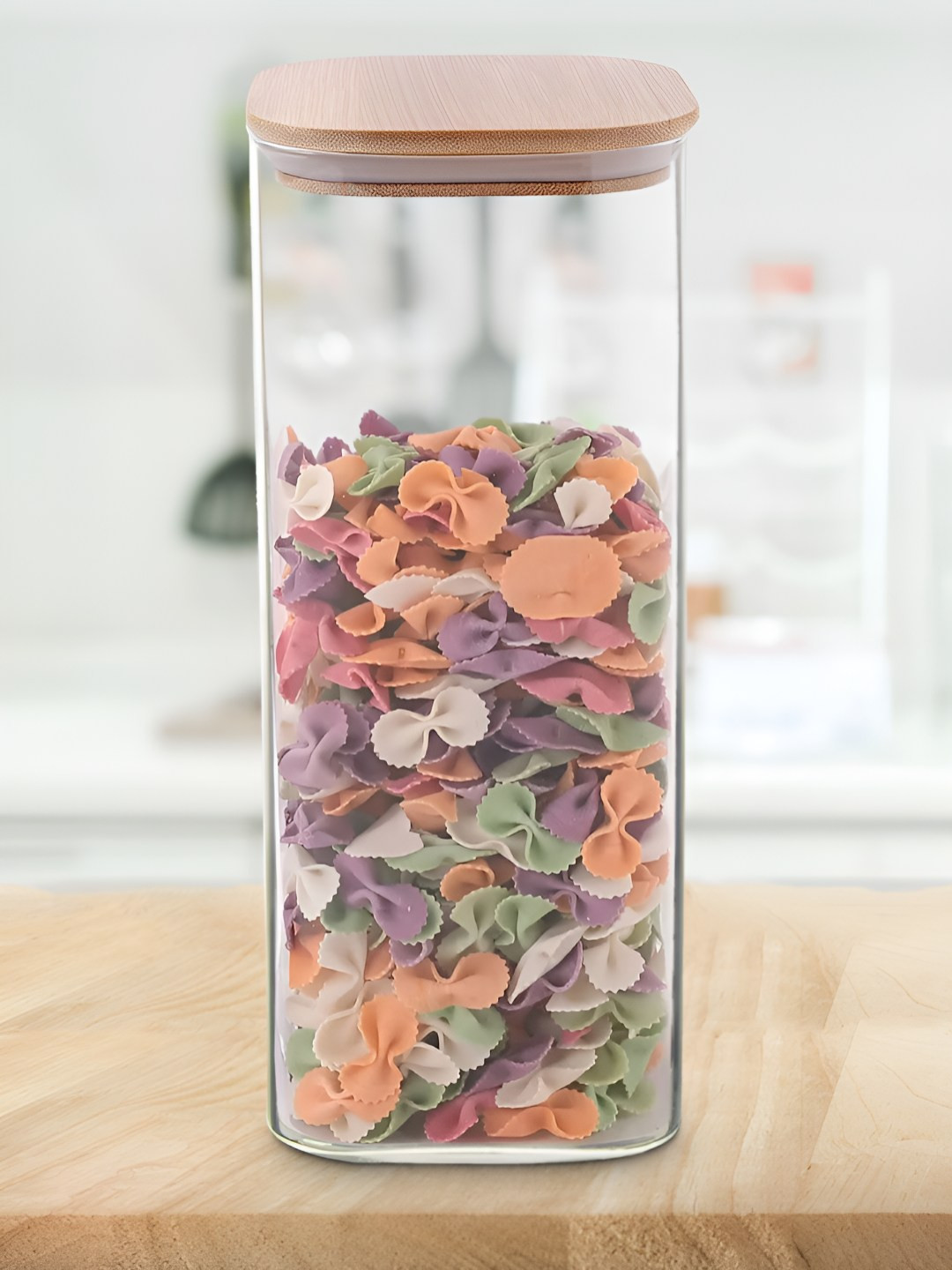 Allo Gjb110S White Glass Dishwasher Safe Clip-On Canister-1L