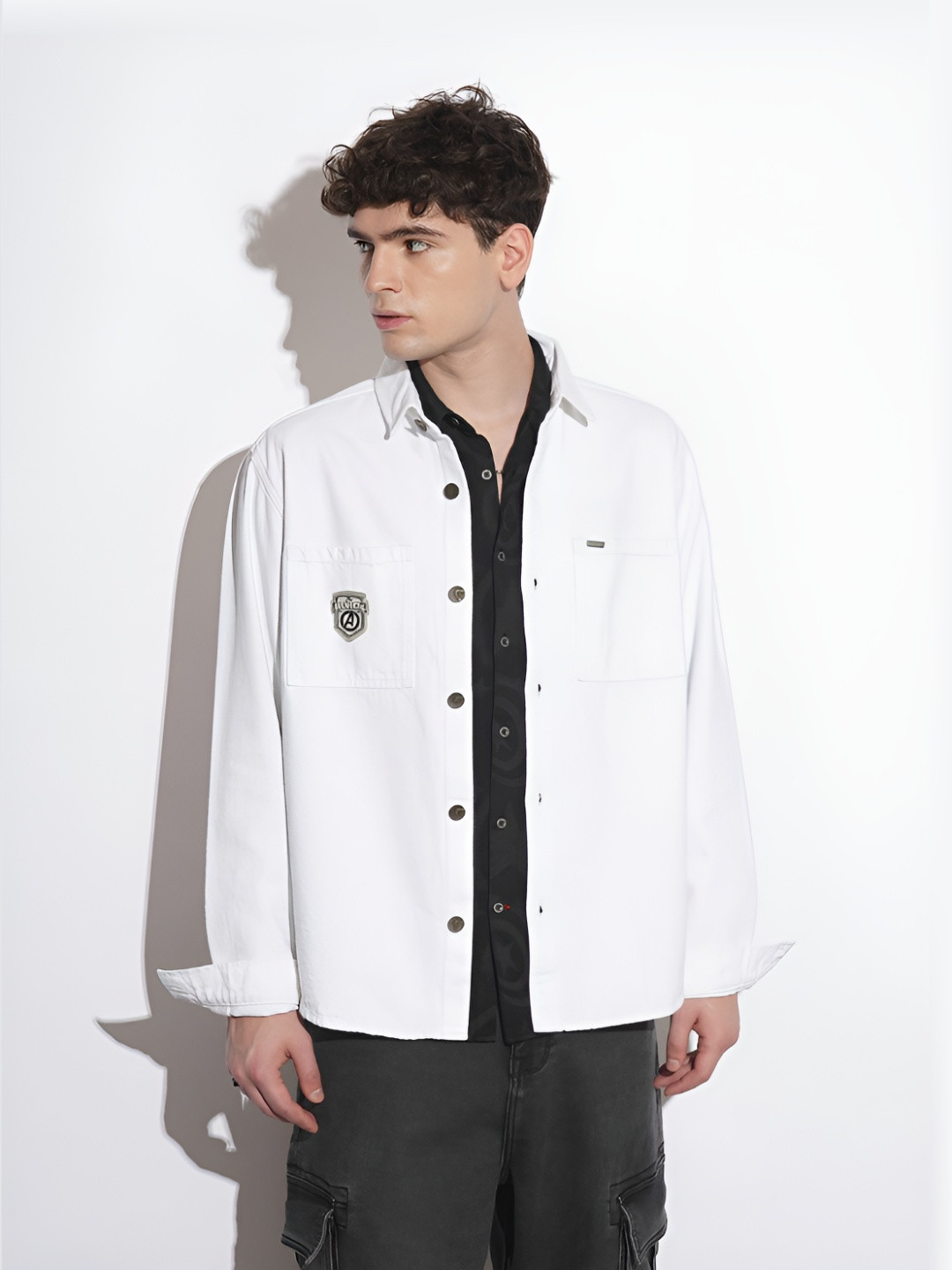 Being Human Pure Cotton Relaxed-Fit Casual Shacket