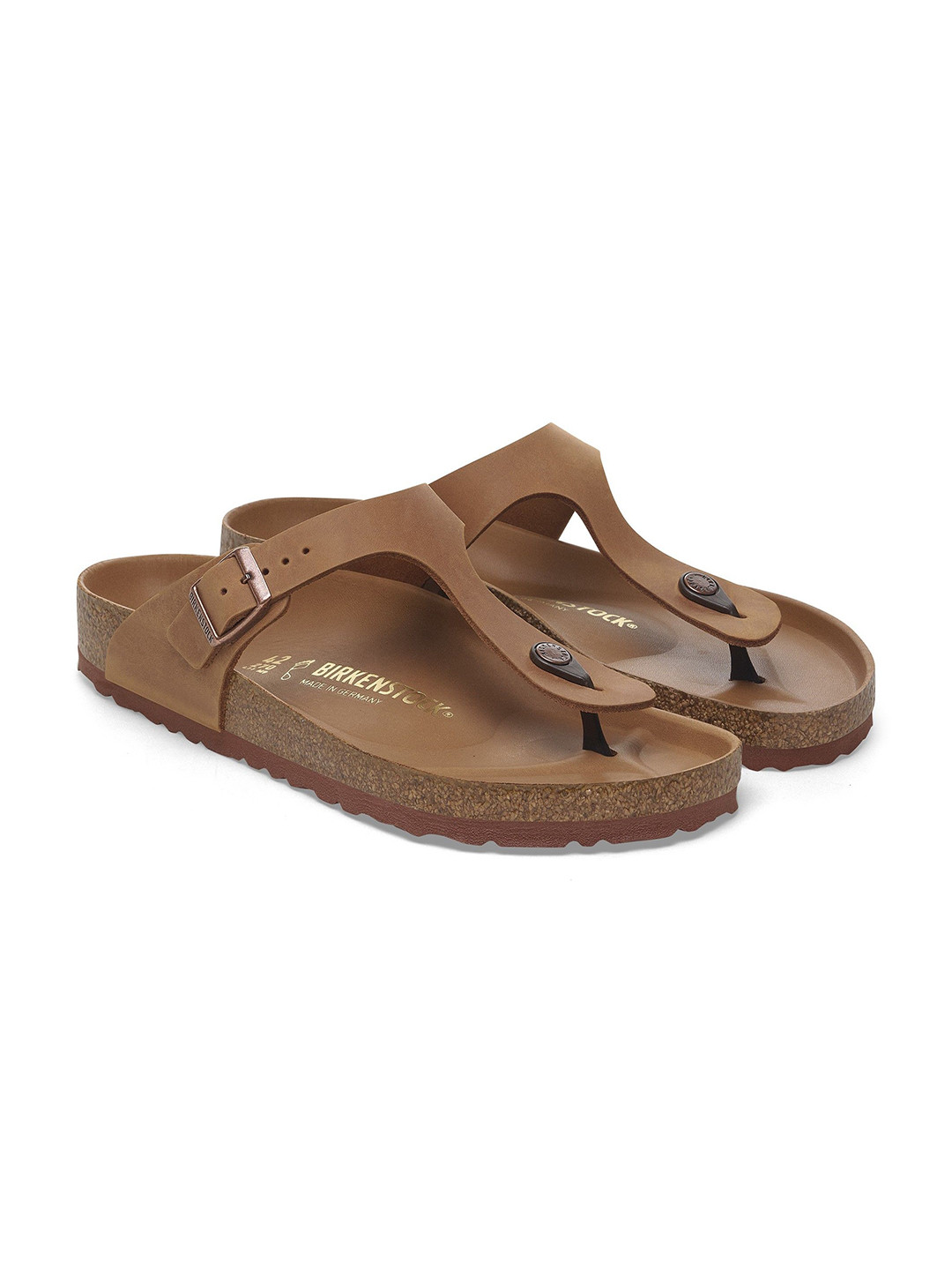 Birkenstock Men Leather Buckle Thong Sandals