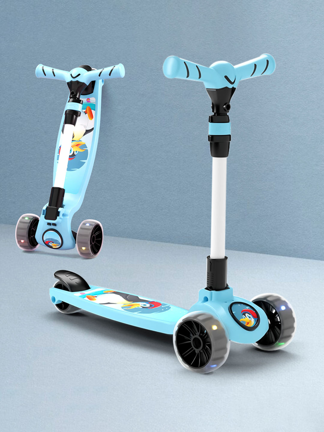 Aditi Toys Go Rider 3-Wheel LED Kick Scooter