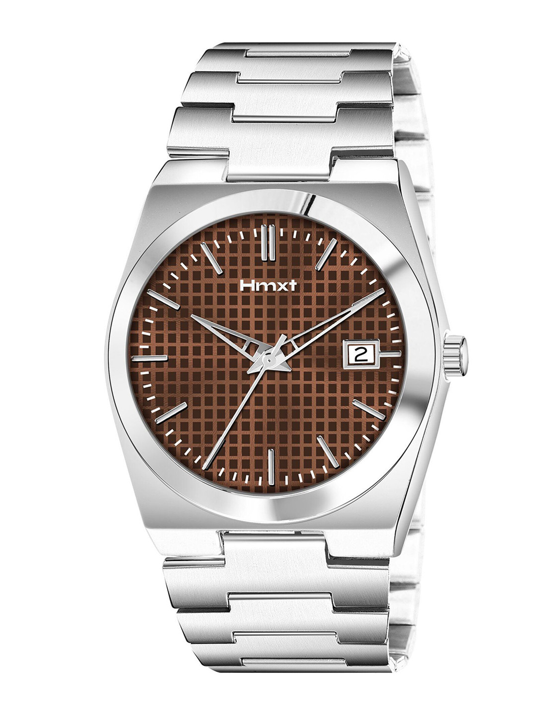 HMXT Men Printed Dial & Stainless Steel Straps Analogue Watch HMXT-156